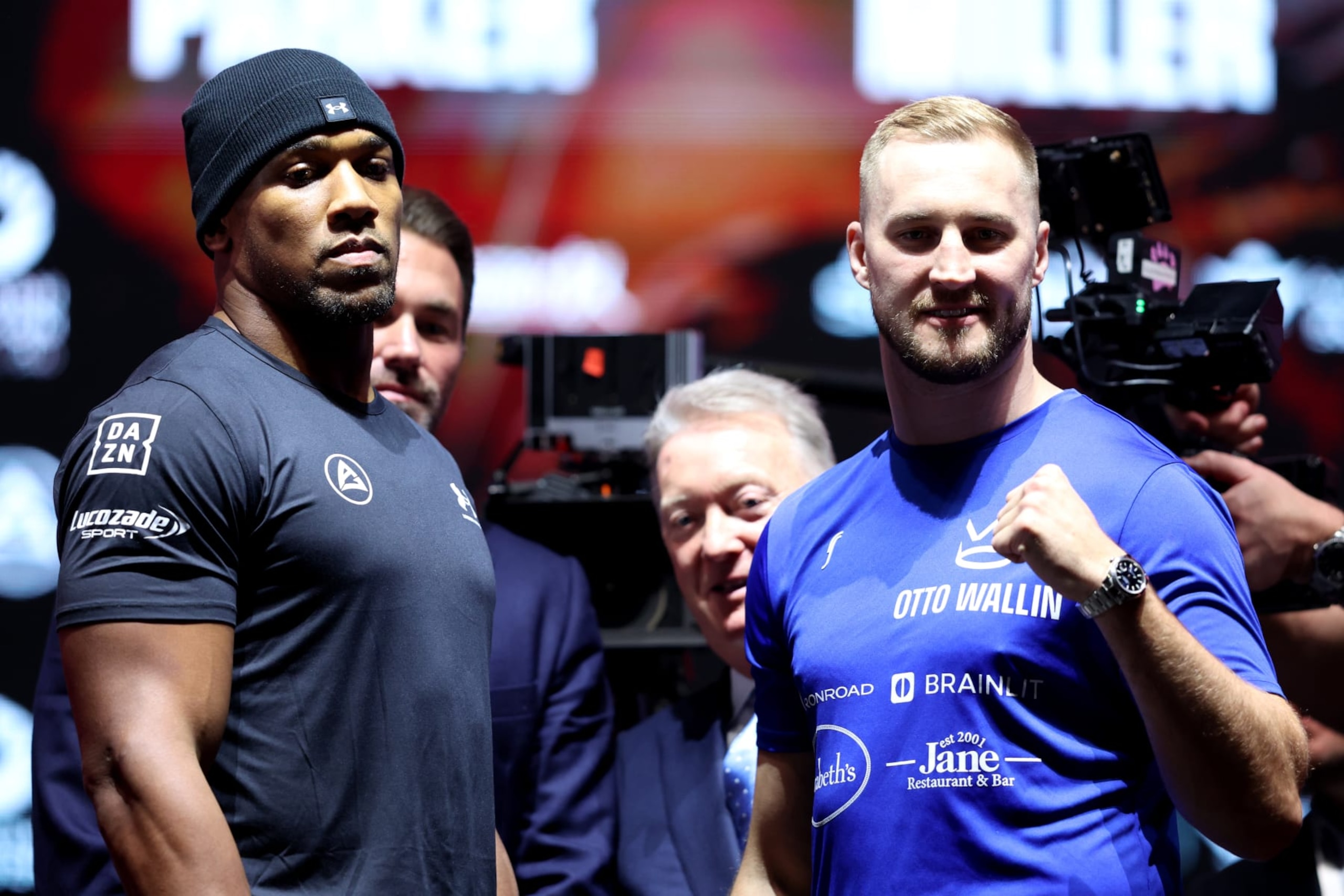 Anthony Joshua and Otto Wallin