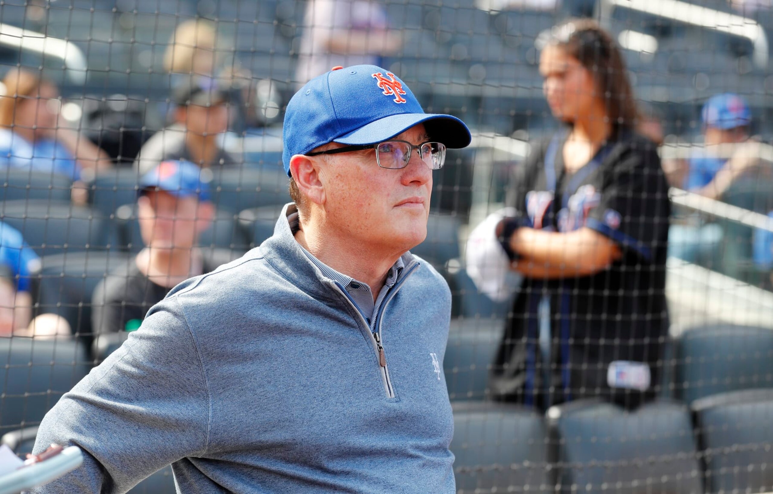 NEW YORK, NEW YORK - SEPTEMBER 17: (NEW YORK DAILIES OUT)  New York Mets owner Steve Cohen looks on before a game against the Cincinnati Reds at Citi Field on September 17, 2023 in New York City. The Mets defeated the Reds 8-4. (Photo by Jim McIsaac/Getty Images)