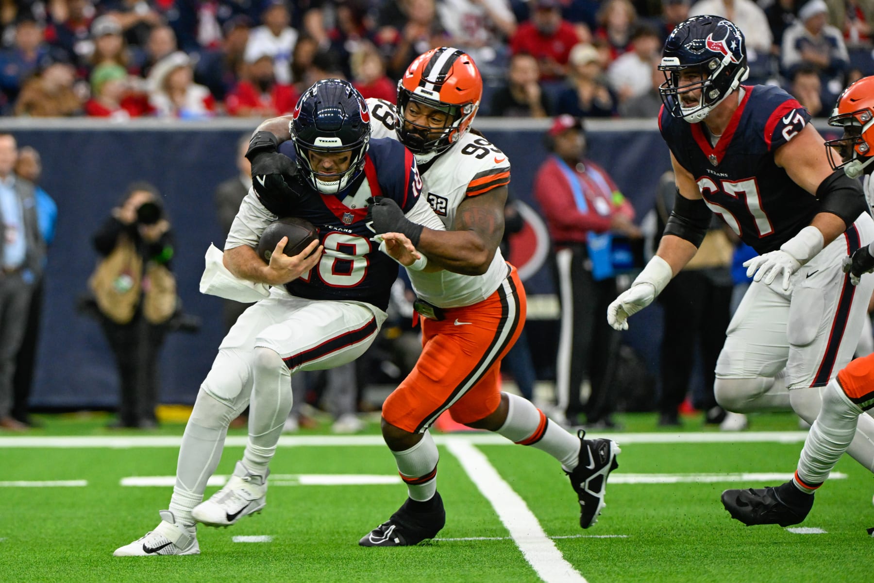 Browns DE Za'Darius Smith sacks Texans QB Case Keenum