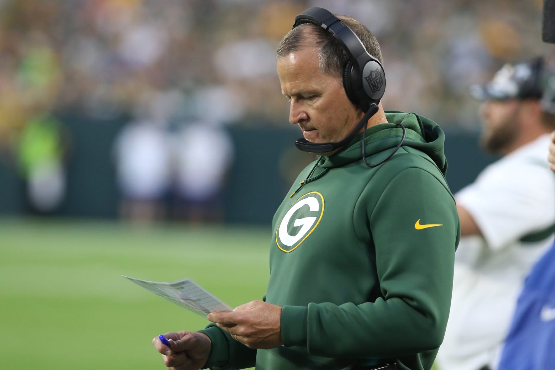 Packers defensive coordinator Joe Barry