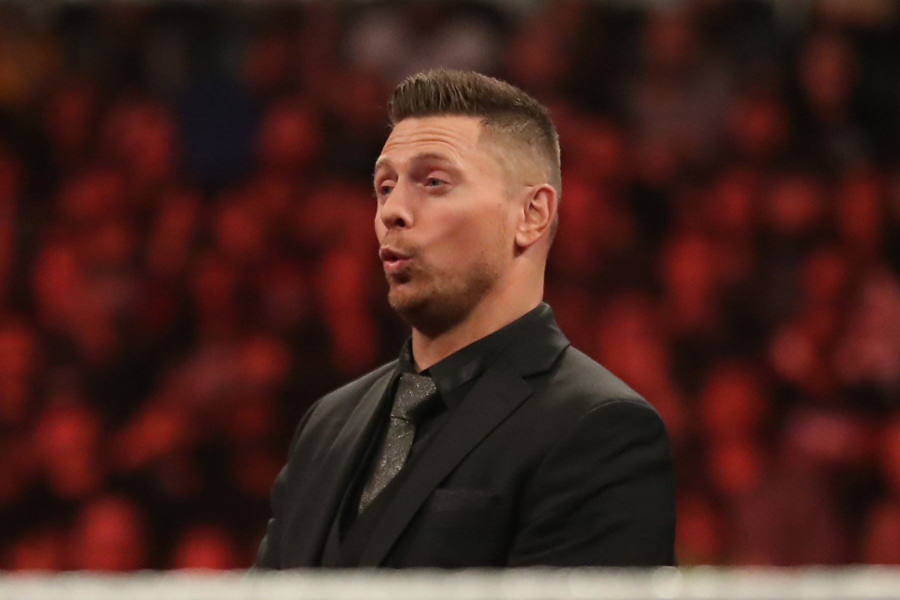PHOENIX, ARIZONA - MARCH 27: The Miz in the ring during WWE WrestleMania RAW at the Footprint Center on March 27, 2023 in Phoenix, Arizona, United States. (Photo by Alejandro Salazar/PX Images/Icon Sportswire via Getty Images)