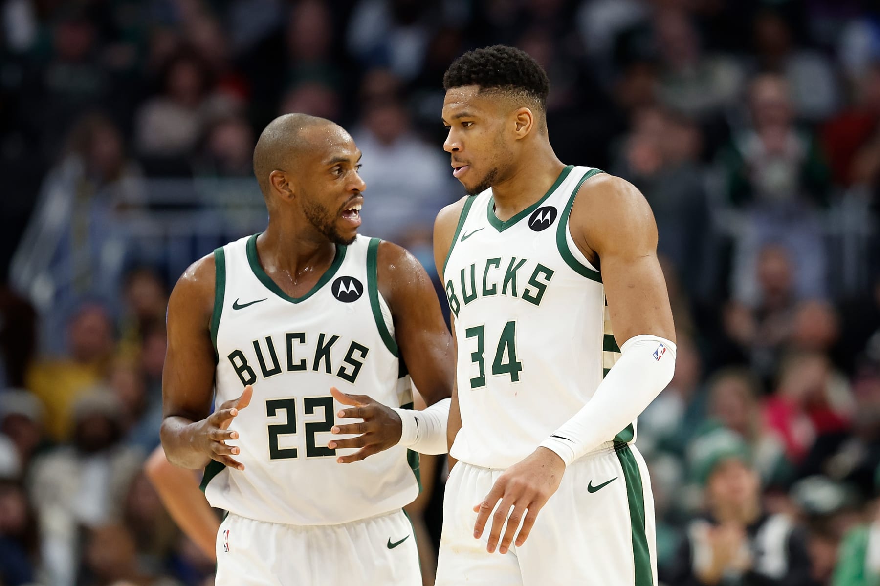 Khris Middleton and Giannis Antetokounmpo