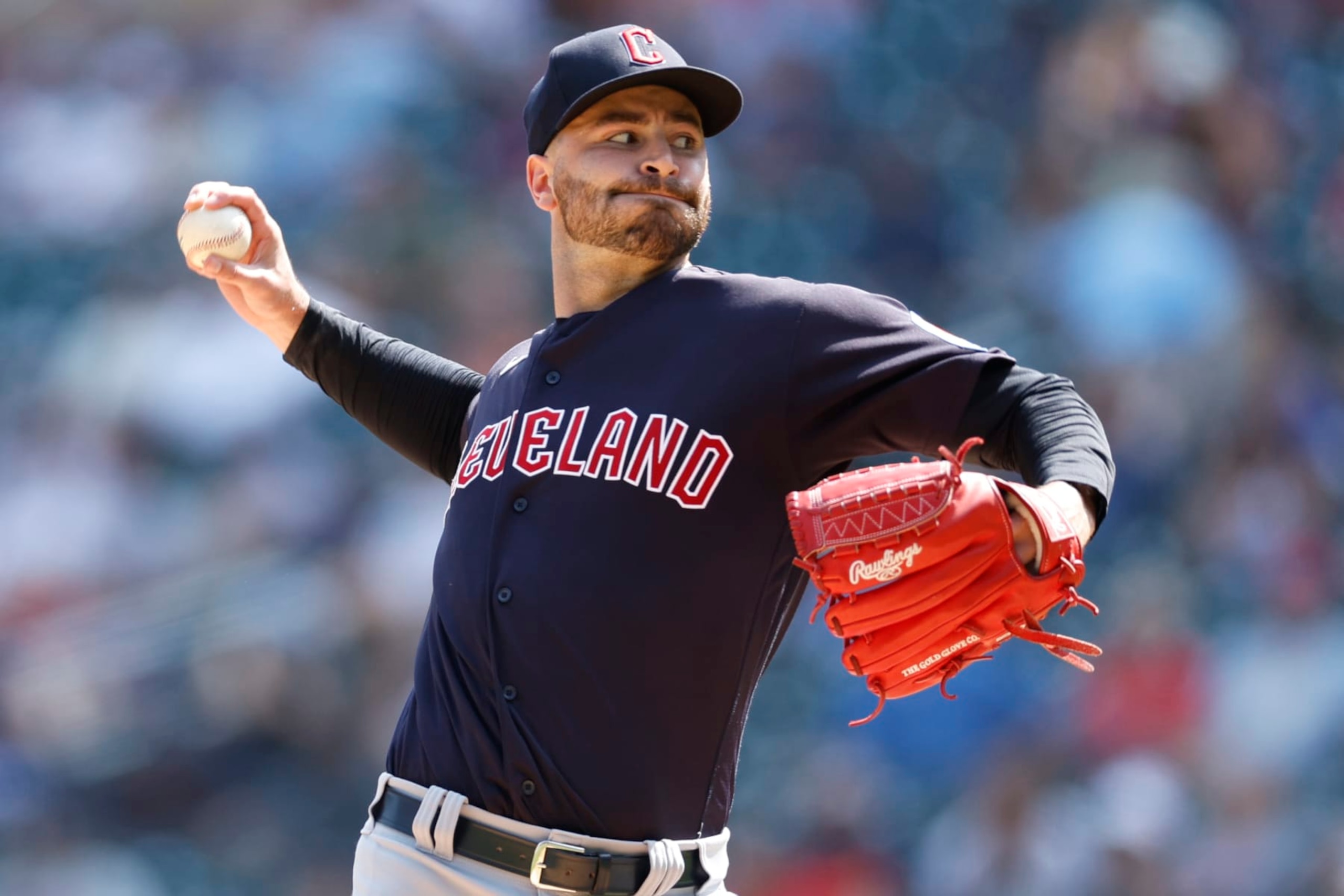 MINNEAPOLIS, MN - AUGUST 30: Cody Morris #36 of the Cleveland Guardians pitches during the game between the Cleveland Guardians and the Minnesota Twins at Target Field on Wednesday, August 30, 2023 in Minneapolis, Minnesota. (Photo by David Berding/MLB Photos via Getty Images)