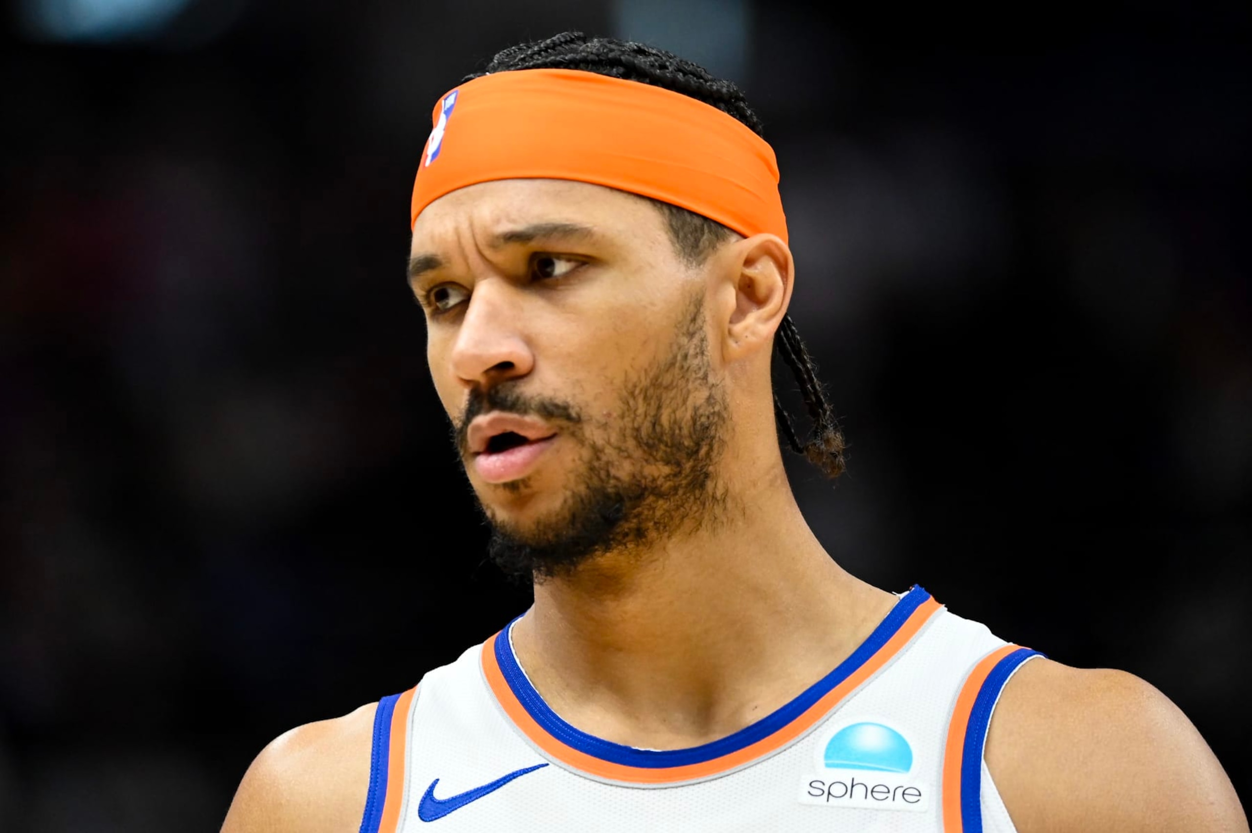 SALT LAKE CITY, UTAH - DECEMBER 13: Josh Hart #3 of the New York Knicks in action during the first half of a game against the Utah Jazz at Delta Center on December 13, 2023 in Salt Lake City, Utah. NOTE TO USER: User expressly acknowledges and agrees that, by downloading and or using this photograph, User is consenting to the terms and conditions of the Getty Images License Agreement. (Photo by Alex Goodlett/Getty Images)
