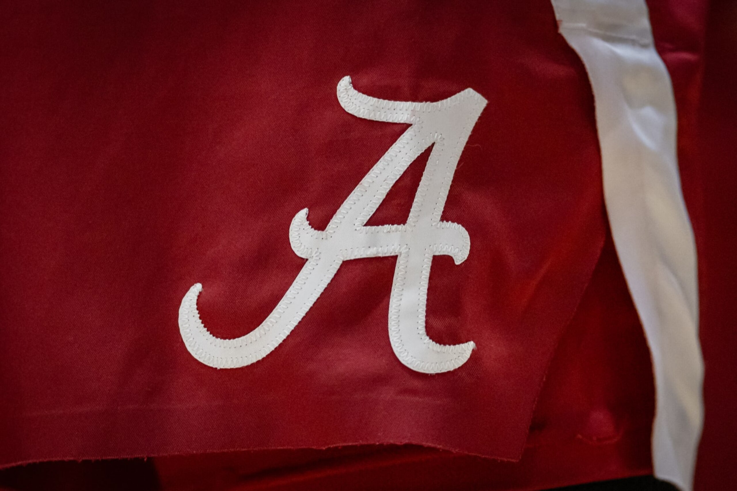 TORONTO, CANADA - DECEMBER 9: A detail view of the Alabama Crimson Tide logo seen during the game against the Purdue Boilermakers in the Naismith Hall of Fame Series at Coca-Cola Coliseum on December 9, 2023 in Toronto, Canada. (Photo by Michael Hickey/Getty Images) TORONTO, CANADA - DECEMBER 9: A detail view of the Alabama Crimson Tide logo seen during the game against the Purdue Boilermakers in the Naismith Hall of Fame Series at Coca-Cola Coliseum on December 9, 2023 in Toronto, Canada. (Photo by Michael Hickey/Getty Images)