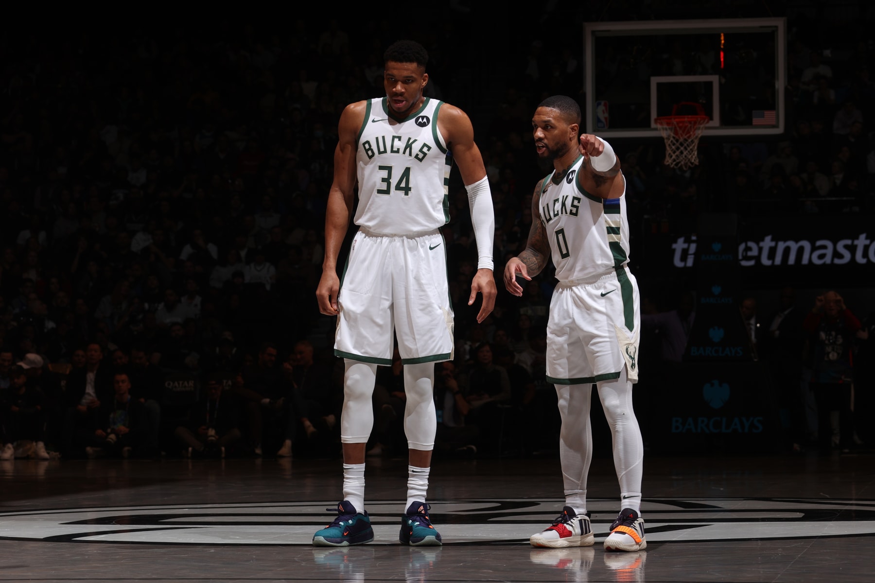 Giannis Antetokounmpo and Damian Lillard