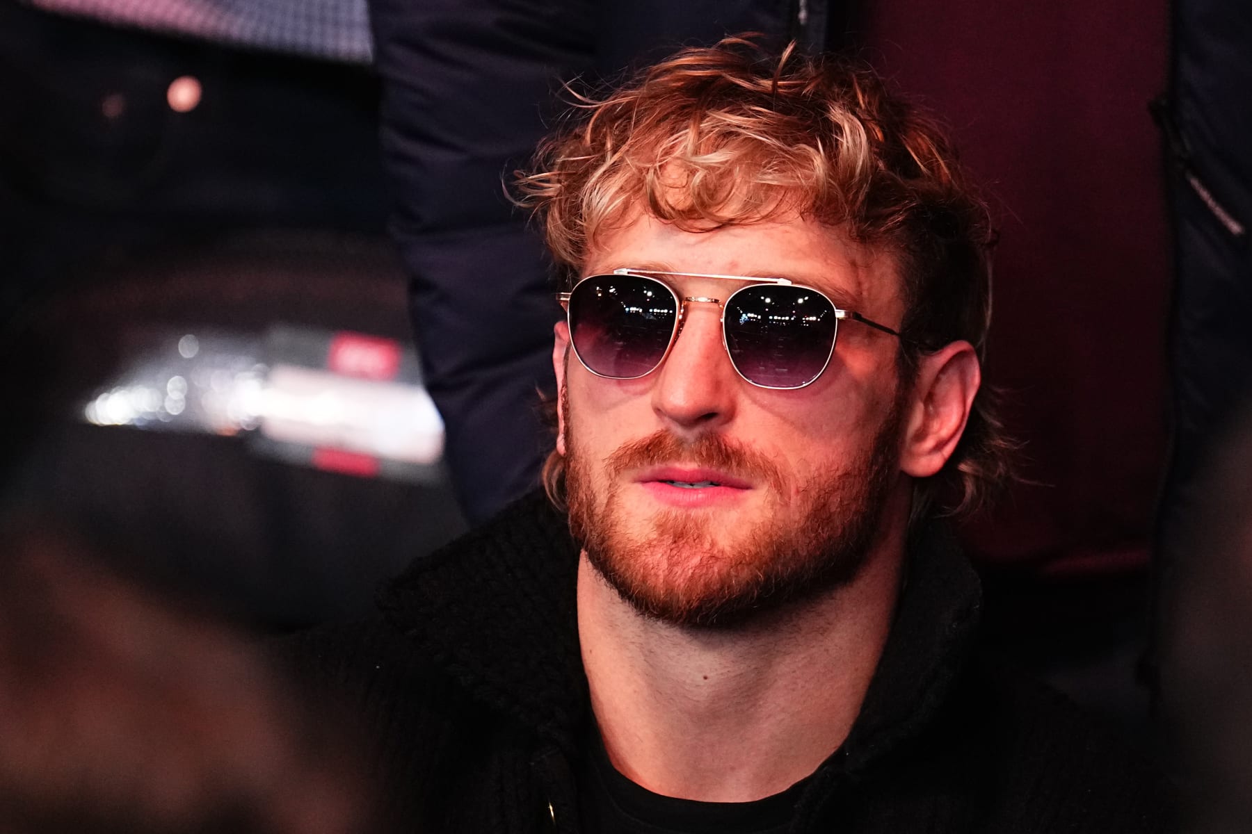 NEW YORK, NEW YORK - NOVEMBER 11: Logan Paul is seen in attendance during the UFC 295 event at Madison Square Garden on November 11, 2023 in New York City. (Photo by Chris Unger/Zuffa LLC via Getty Images)
