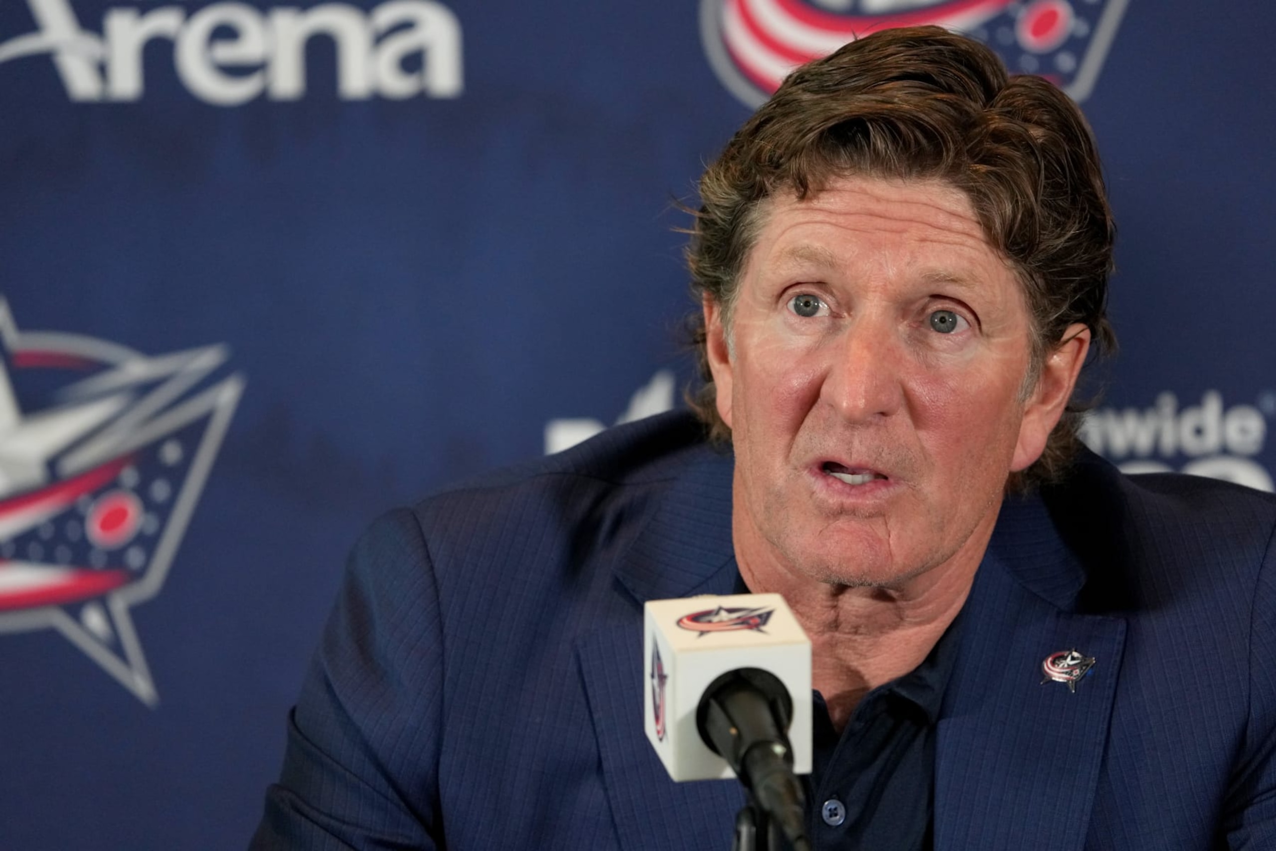 Former Columbus head coach Mike Babcock
