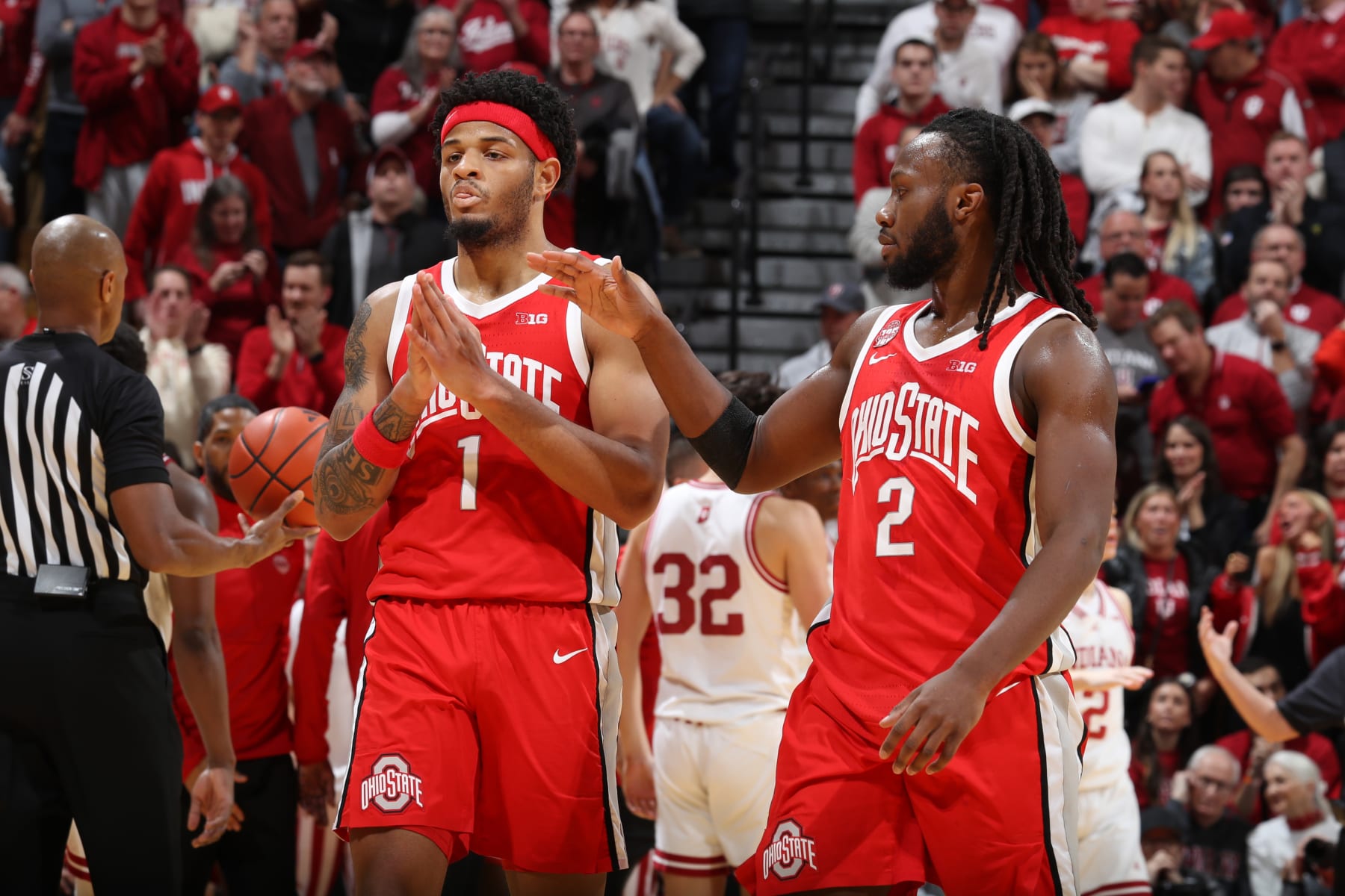 Ohio State's Roddy Gayle and Bruce Thornton