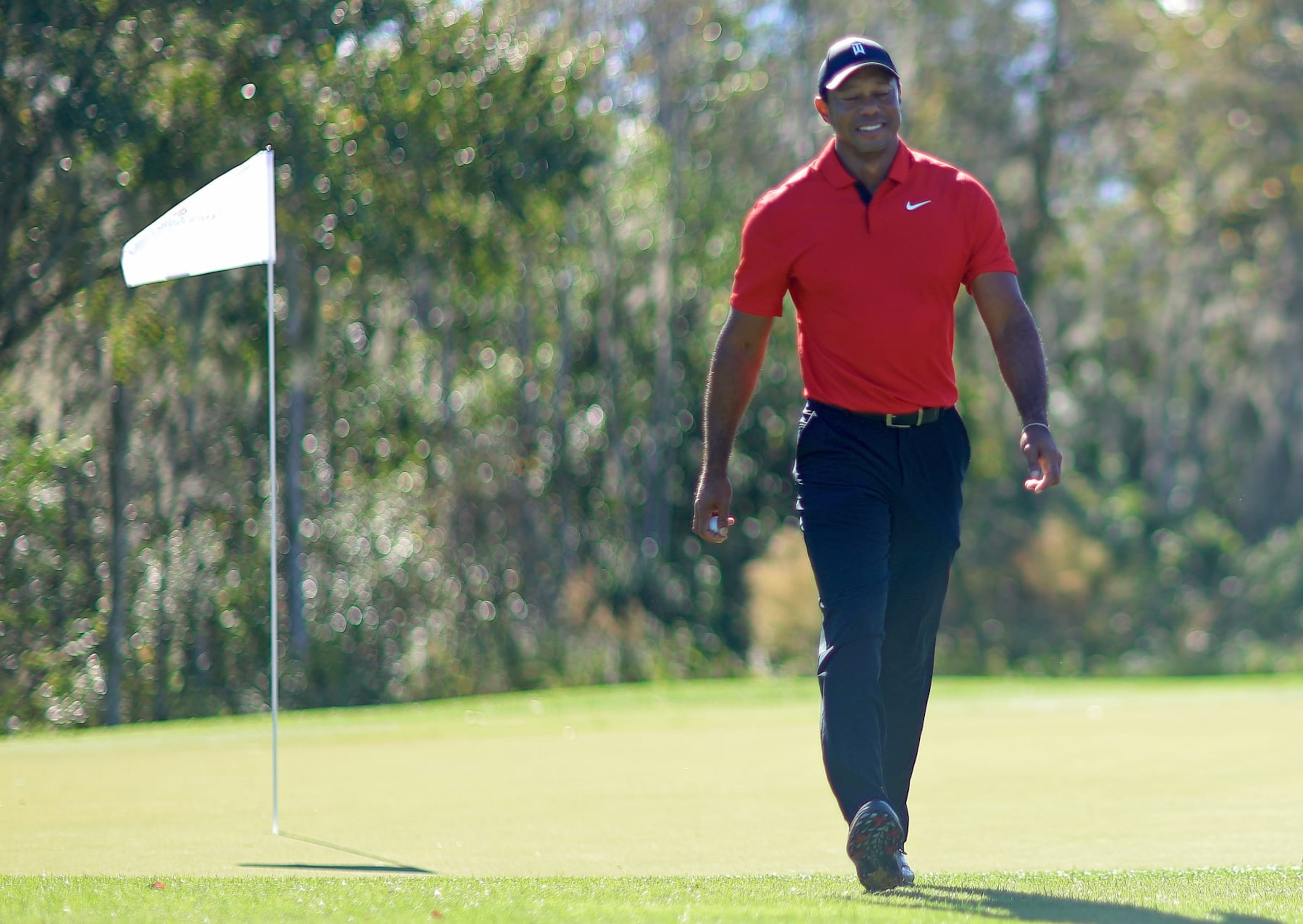 ORLANDO, FLORIDA - DECEMBER 17:  Tiger Woods of the United States during the final round of the PNC Championship at The Ritz-Carlton Golf Club on December 17, 2023 in Orlando, Florida. (Photo by Mike Ehrmann/Getty Images)