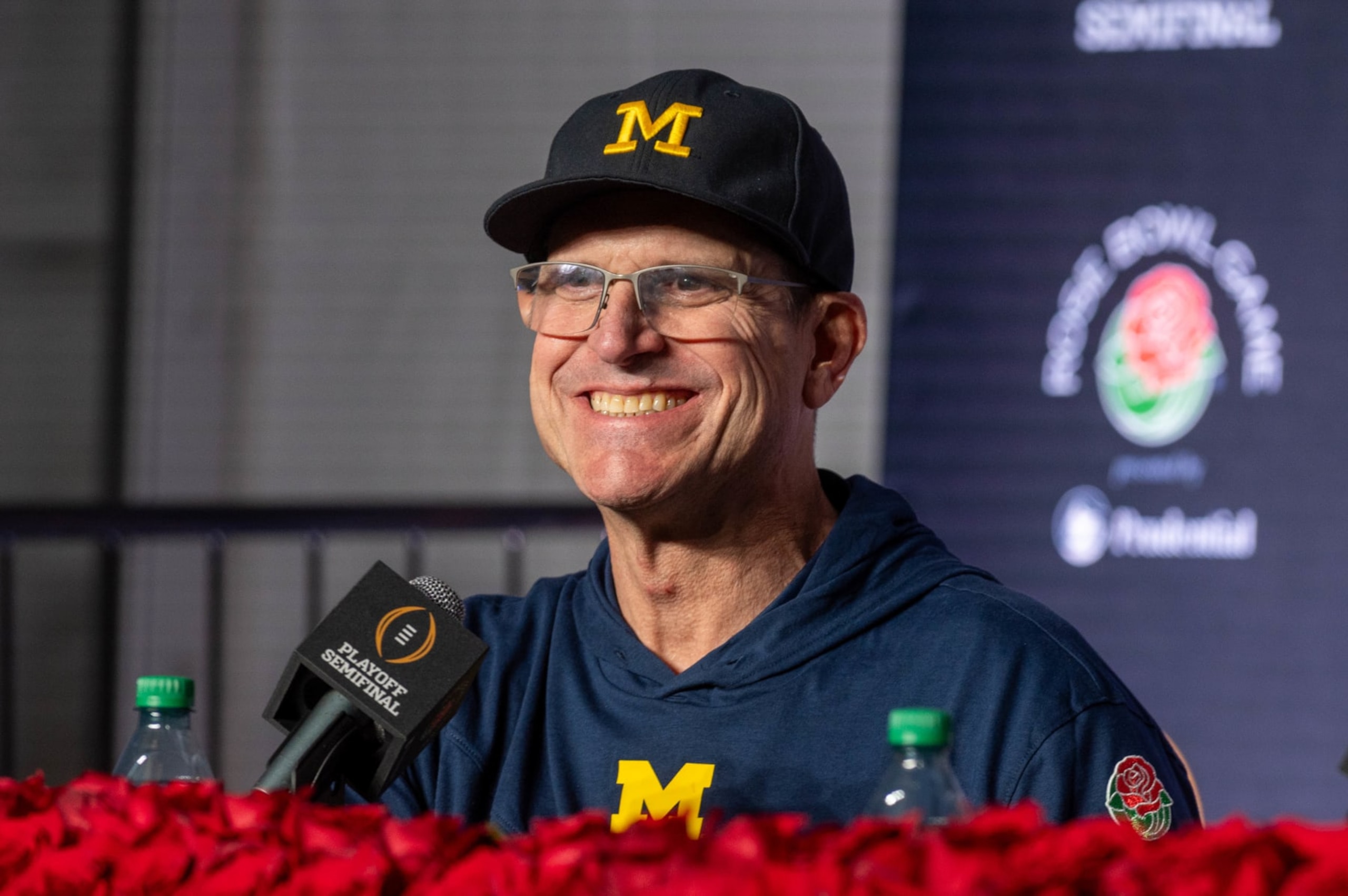 Michigan head coach Jim Harbaugh