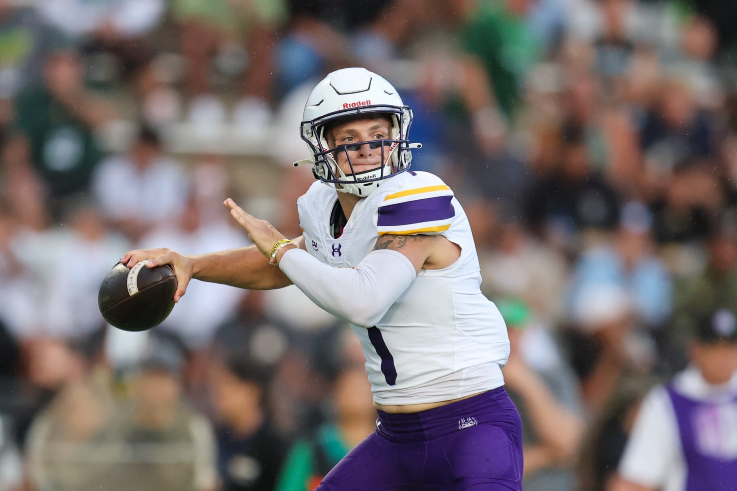 Albany transfer QB Reese Poffenbarger joined the Canes earlier this month.