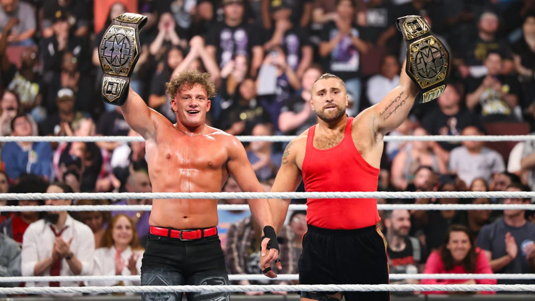 The Family defended their NXT Tag Team Championships against OTM.