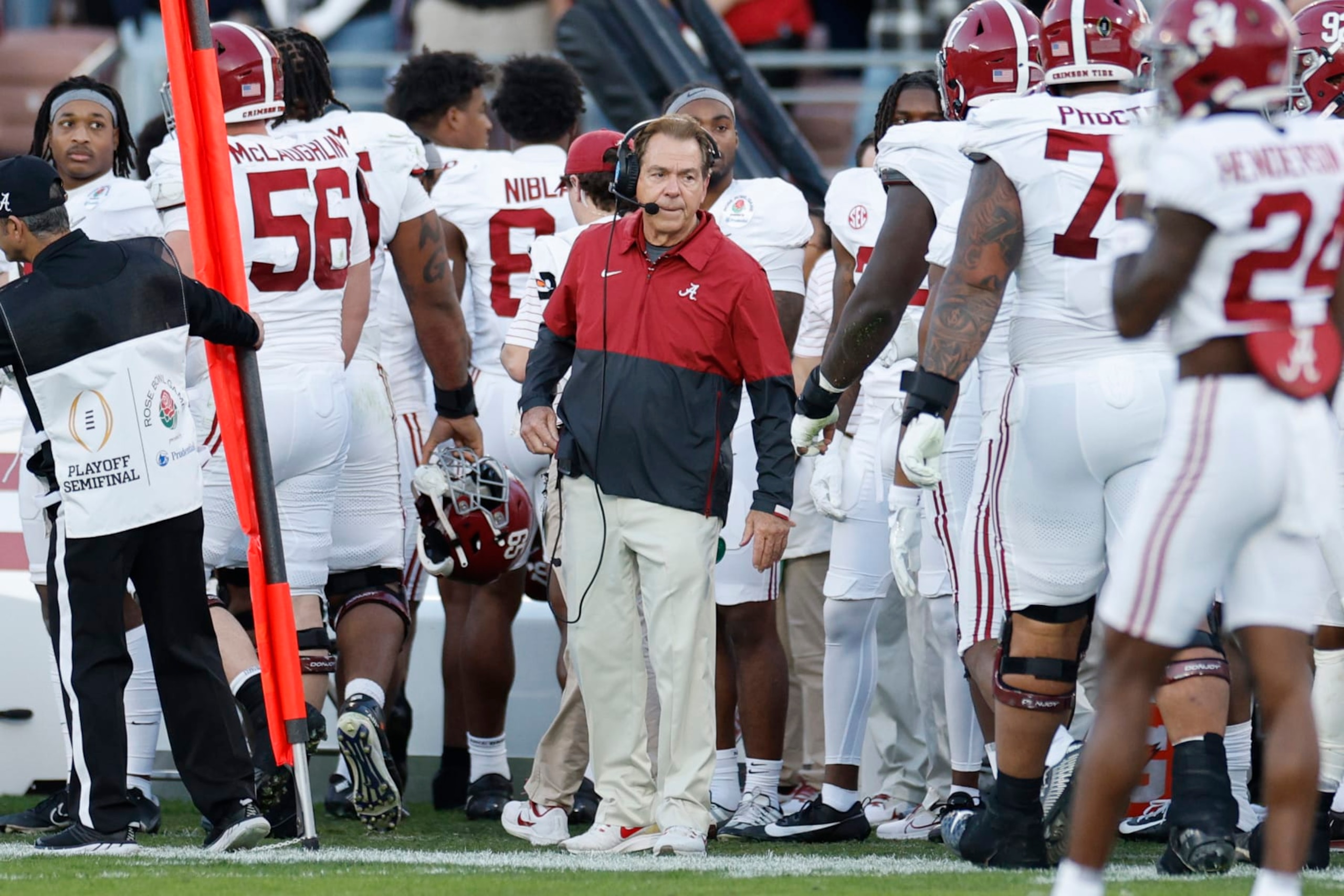 Alabama head coach Nick Saban