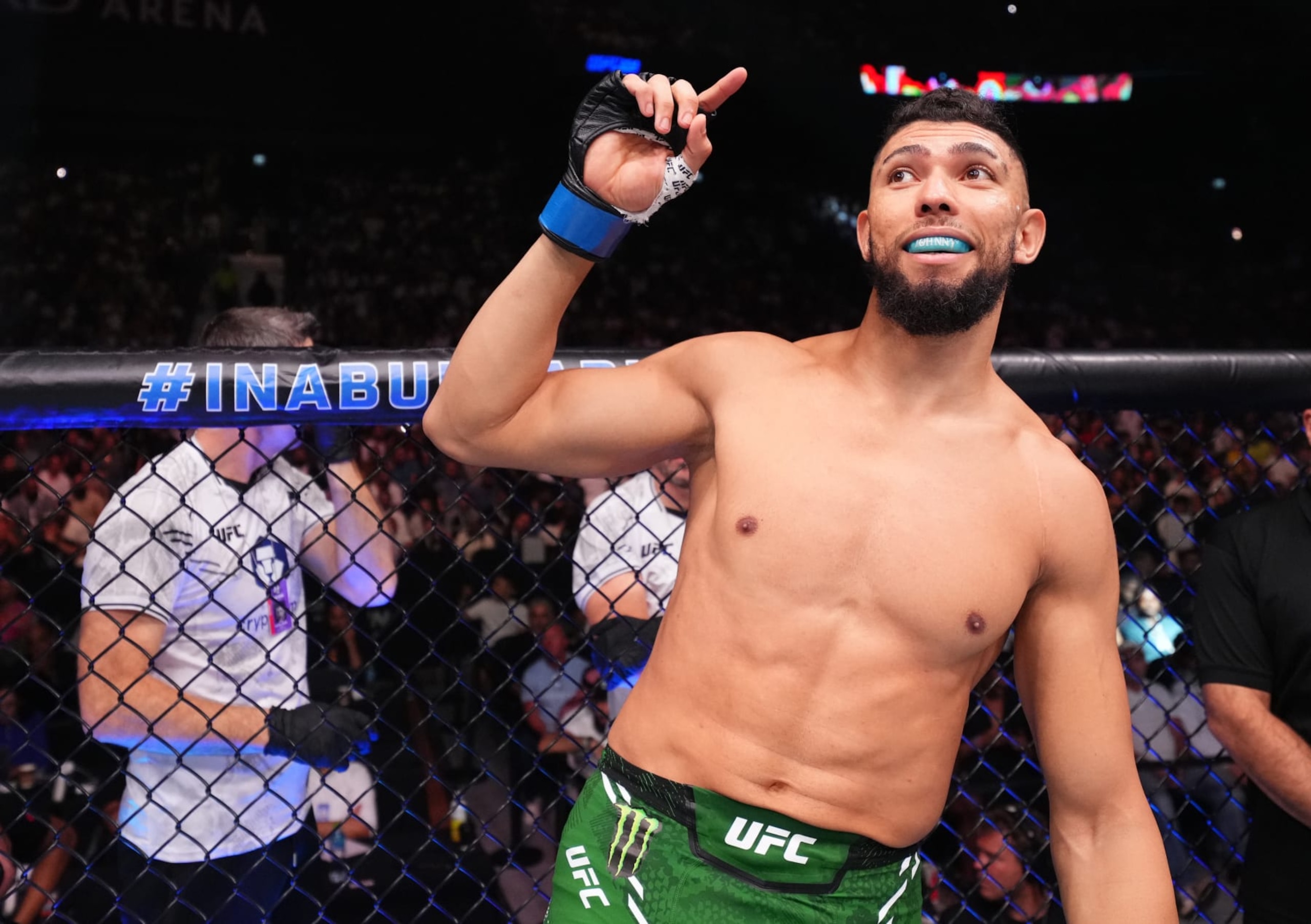 Johnny Walker of Brazil prepares to face Magomed Ankalaev of Russia at UFC 294