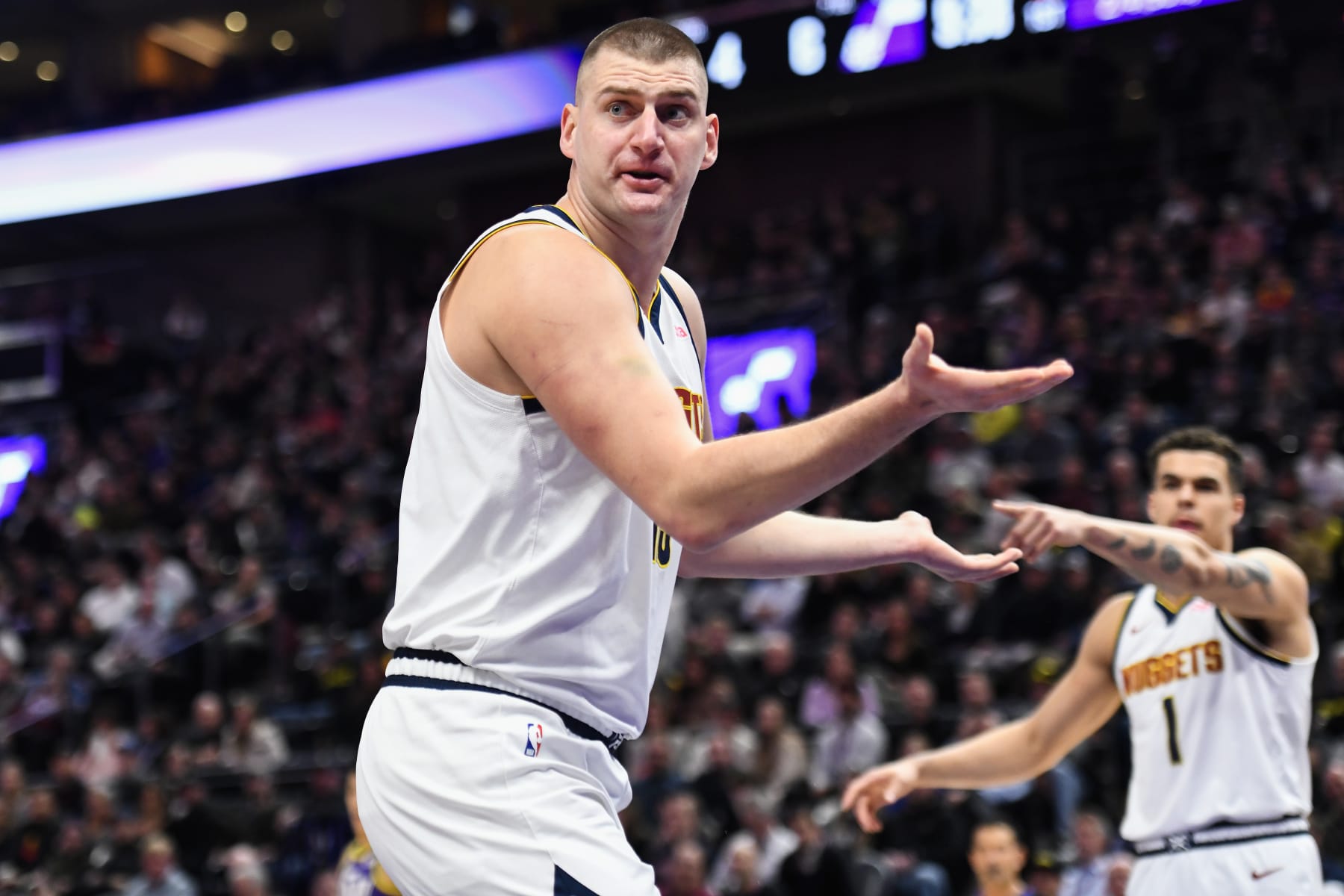 Nikola JokiÄ and Michael Porter Jr.