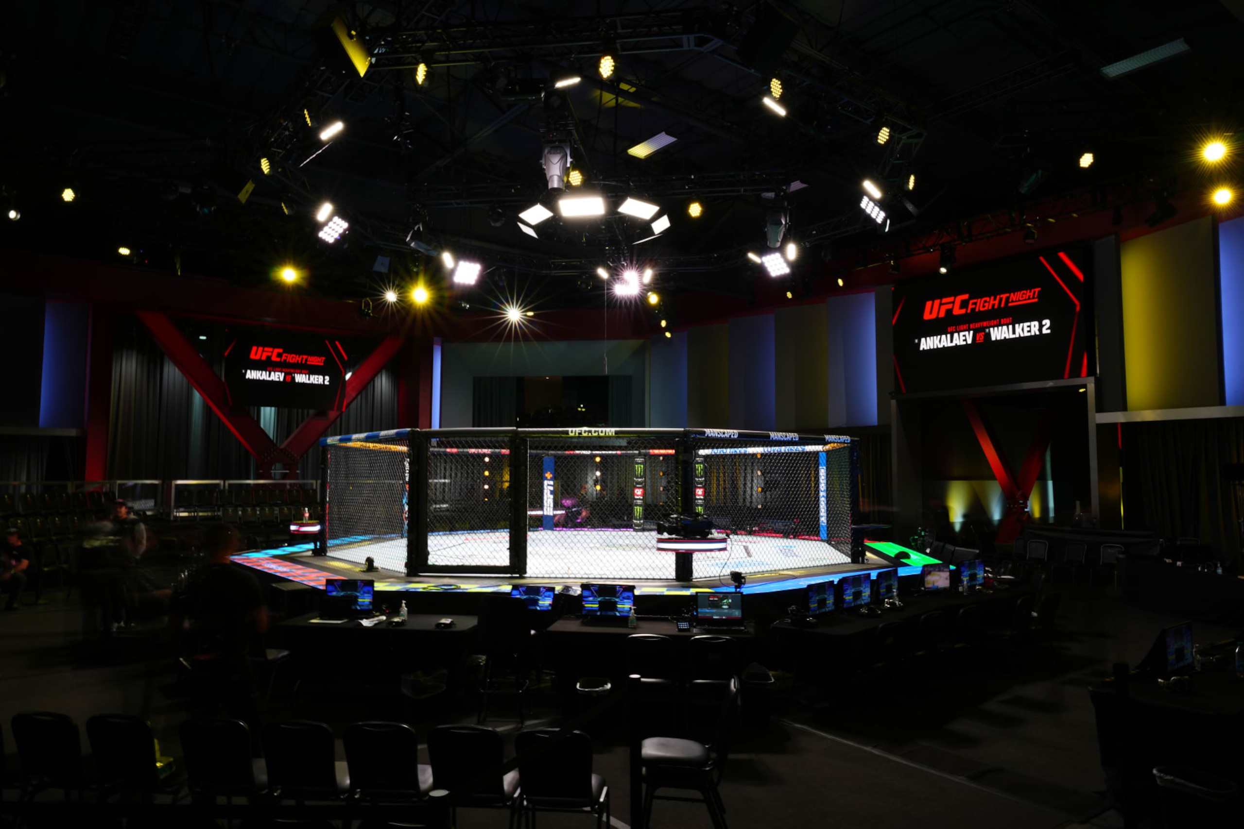 LAS VEGAS, NEVADA - JANUARY 13: A general view of the Octagon prior to the UFC Fight Night event at UFC APEX on January 13, 2024 in Las Vegas, Nevada. (Photo by Chris Unger/Zuffa LLC via Getty Images)