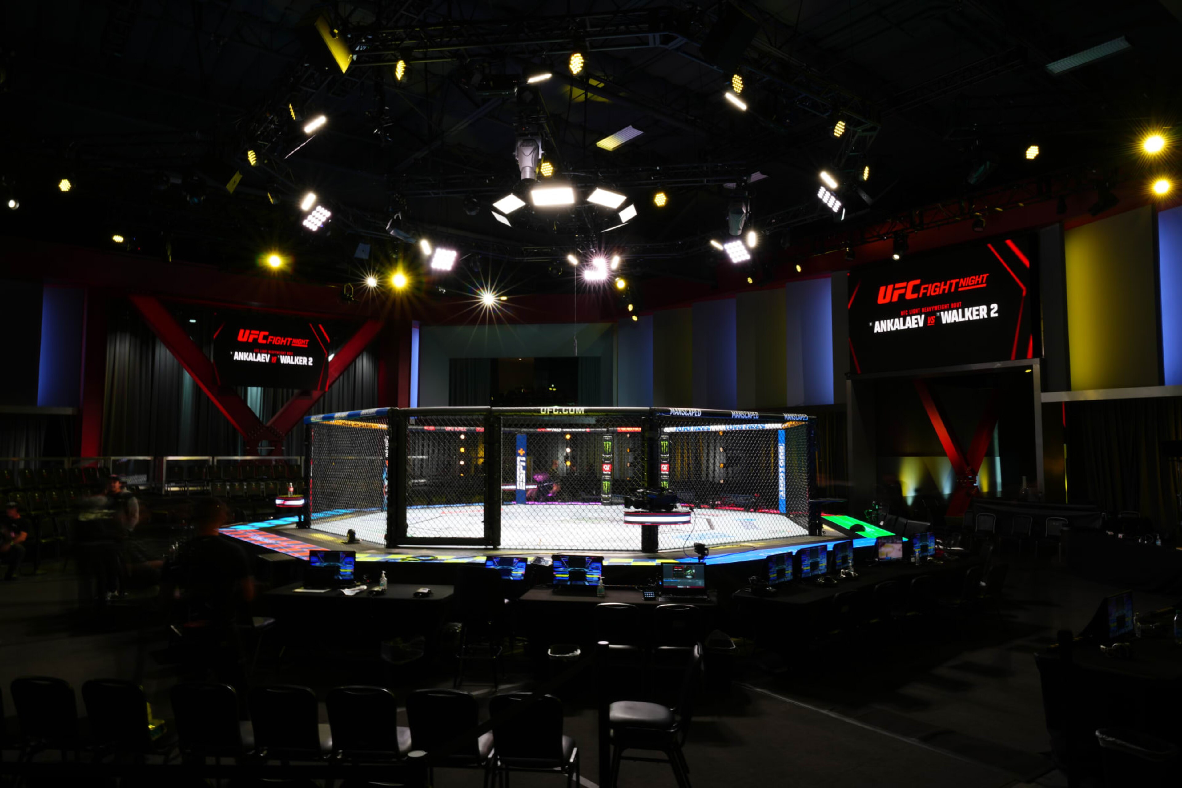 LAS VEGAS, NEVADA - JANUARY 13: A general view of the Octagon prior to the UFC Fight Night event at UFC APEX on January 13, 2024 in Las Vegas, Nevada. (Photo by Chris Unger/Zuffa LLC via Getty Images)
