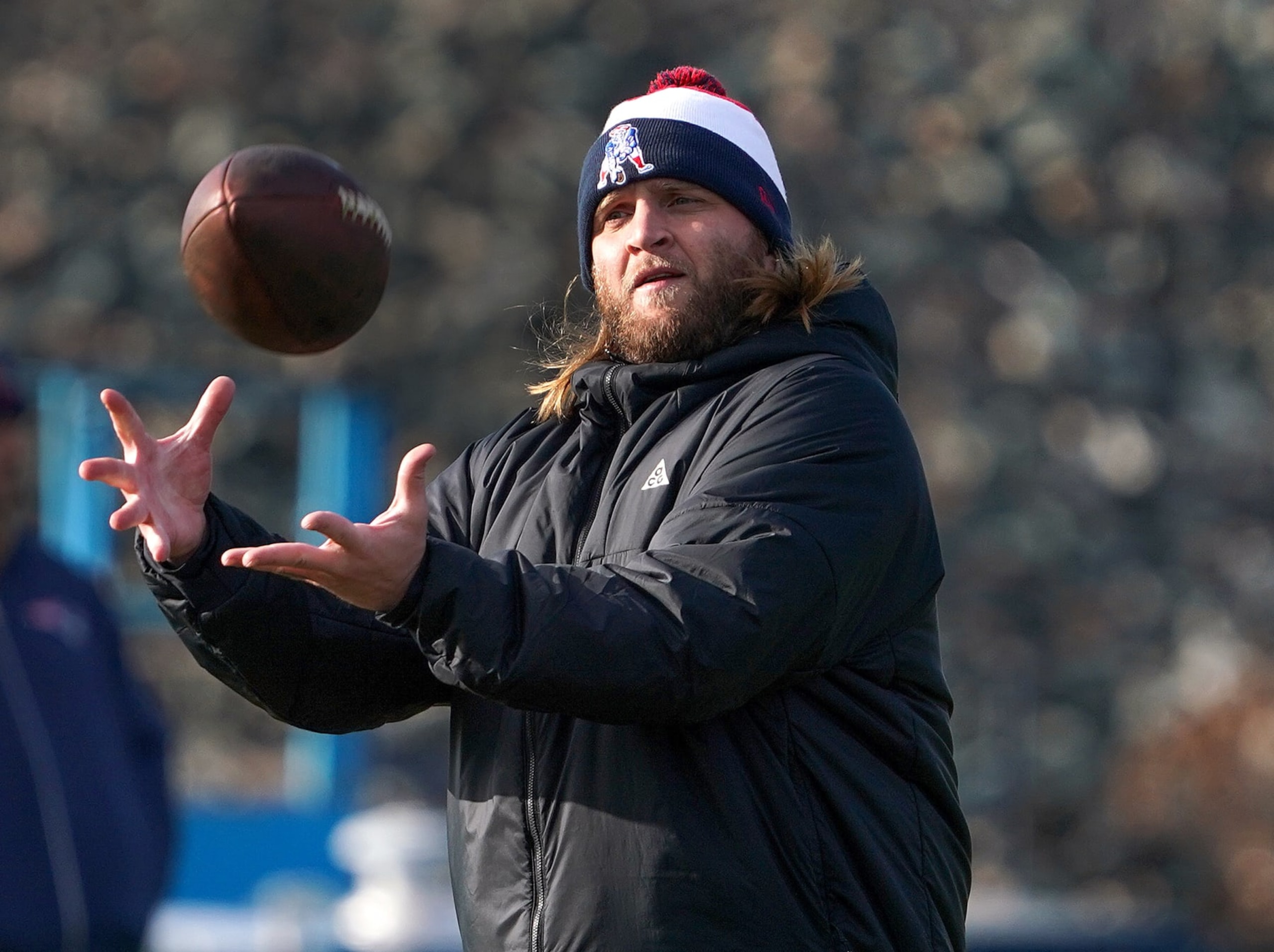 Foxborough, MA - January 4: New England Patriots assistant coach Steve Belichick at practice. (Photo by Barry Chin/The Boston Globe via Getty Images)