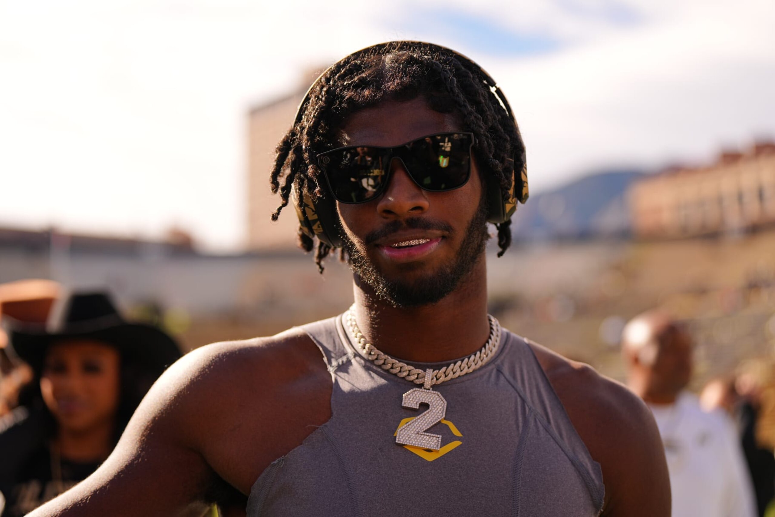 College Football: Colorado quarterback Shedeur Sanders (2) in action, poses for a photo prior to game vs Arizona at Folsom Field.
Boulder, CO 11/11/2023
CREDIT: Erick W. Rasco (Photo by Erick W. Rasco/Sports Illustrated via Getty Images)
(Set Number: X164462) College Football: Colorado quarterback Shedeur Sanders (2) in action, poses for a photo prior to game vs Arizona at Folsom Field.
Boulder, CO 11/11/2023
CREDIT: Erick W. Rasco (Photo by Erick W. Rasco/Sports Illustrated via Getty Images)
(Set Number: X164462)
