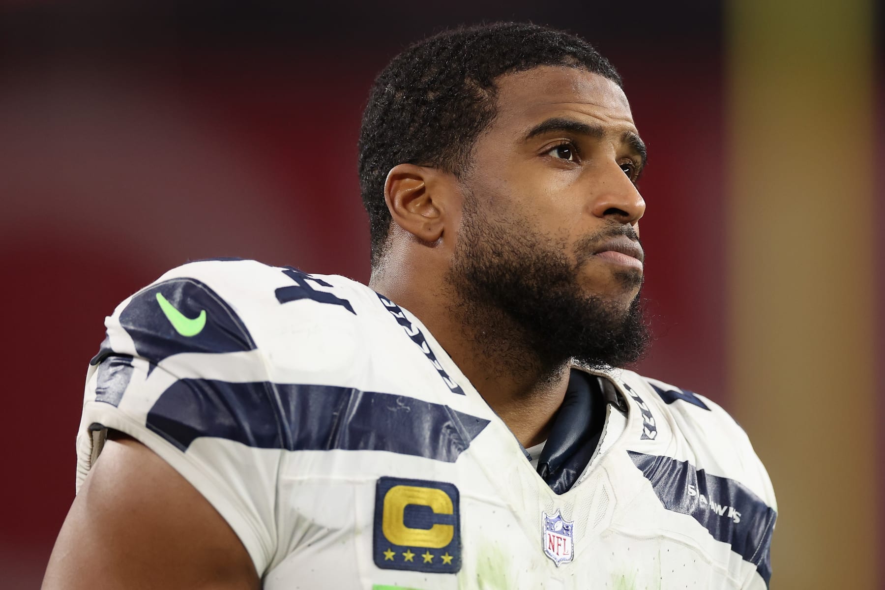 GLENDALE, ARIZONA - JANUARY 07: Linebacker Bobby Wagner #54 of the Seattle Seahawks during the second half of the NFL game at State Farm Stadium on January 07, 2024 in Glendale, Arizona.  The Seahawks defeated the Cardinals 21-20. (Photo by Christian Petersen/Getty Images)