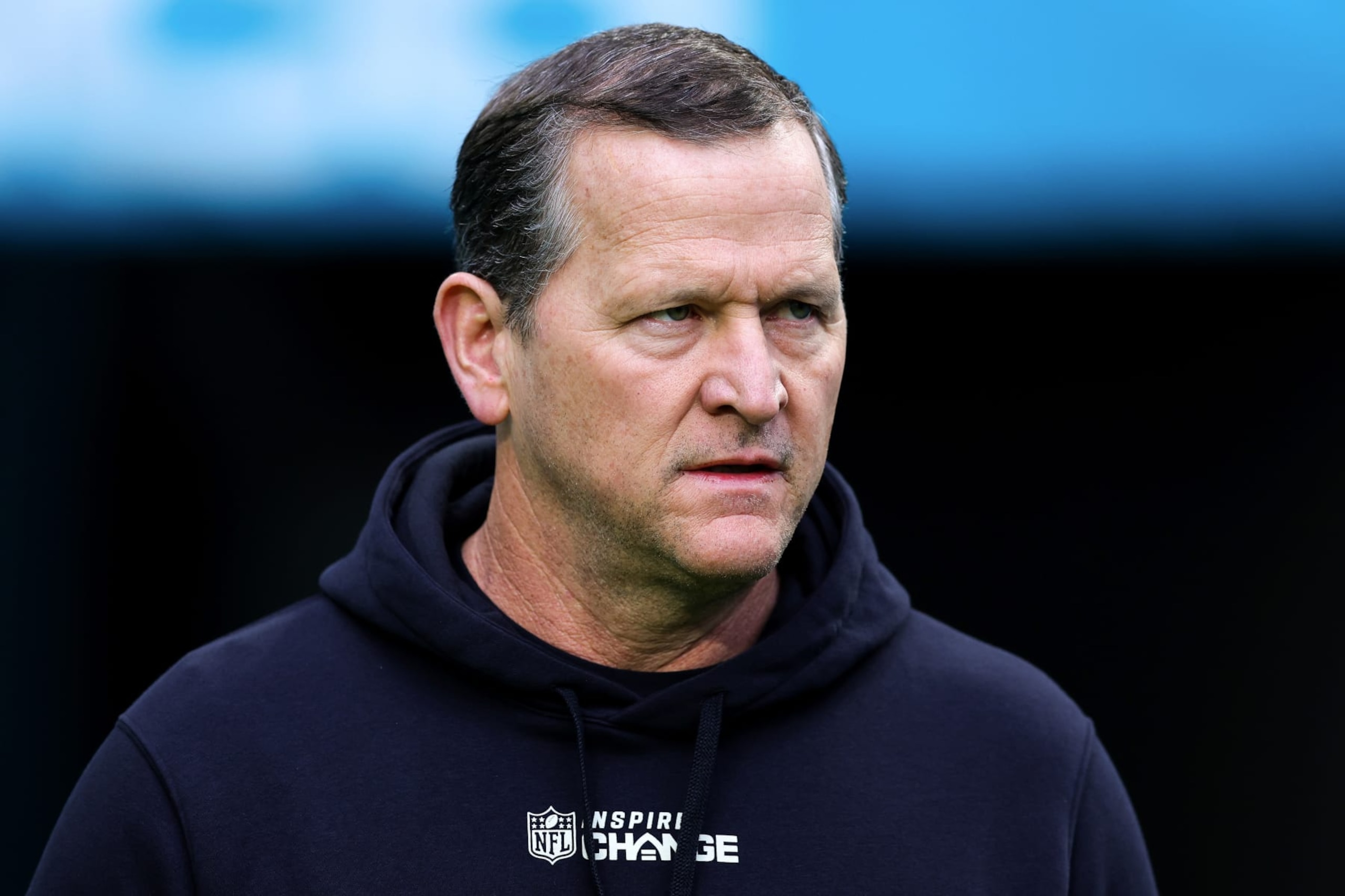 MIAMI GARDENS, FLORIDA - DECEMBER 25: Defensive coordinator Joe Barry of the Green Bay Packers takes the field prior to a game against the Miami Dolphins at Hard Rock Stadium on December 25, 2022 in Miami Gardens, Florida. (Photo by Megan Briggs/Getty Images)