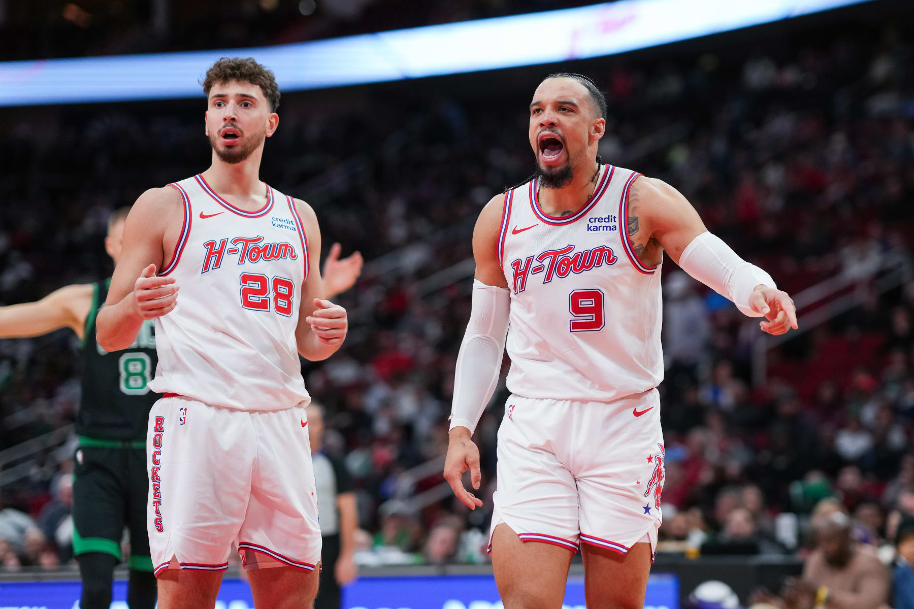 Alperen Åengün and Dillon Brooks