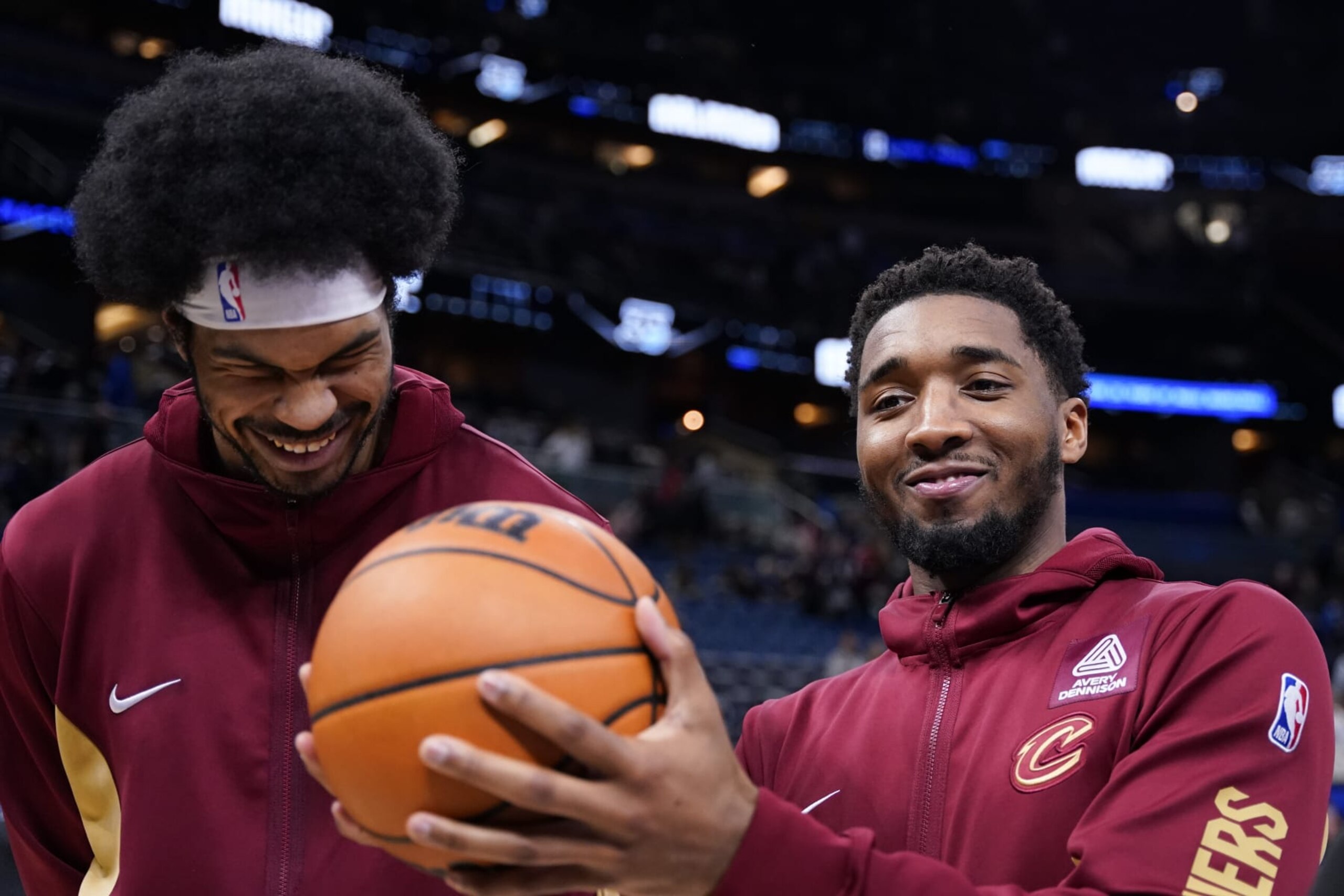 Jarrett Allen and Donovan Mitchell
