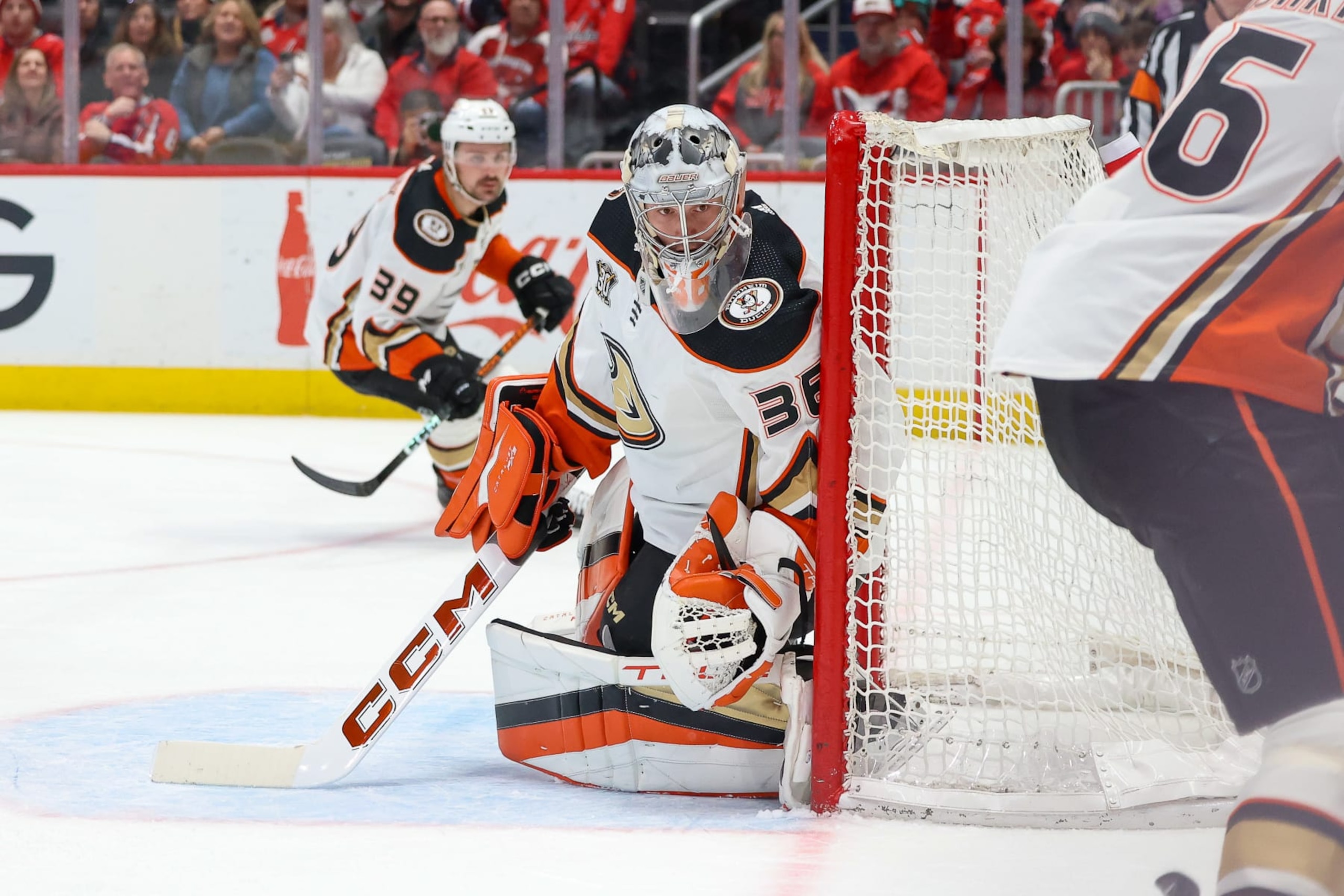 Anaheim Ducks goaltender John Gibson