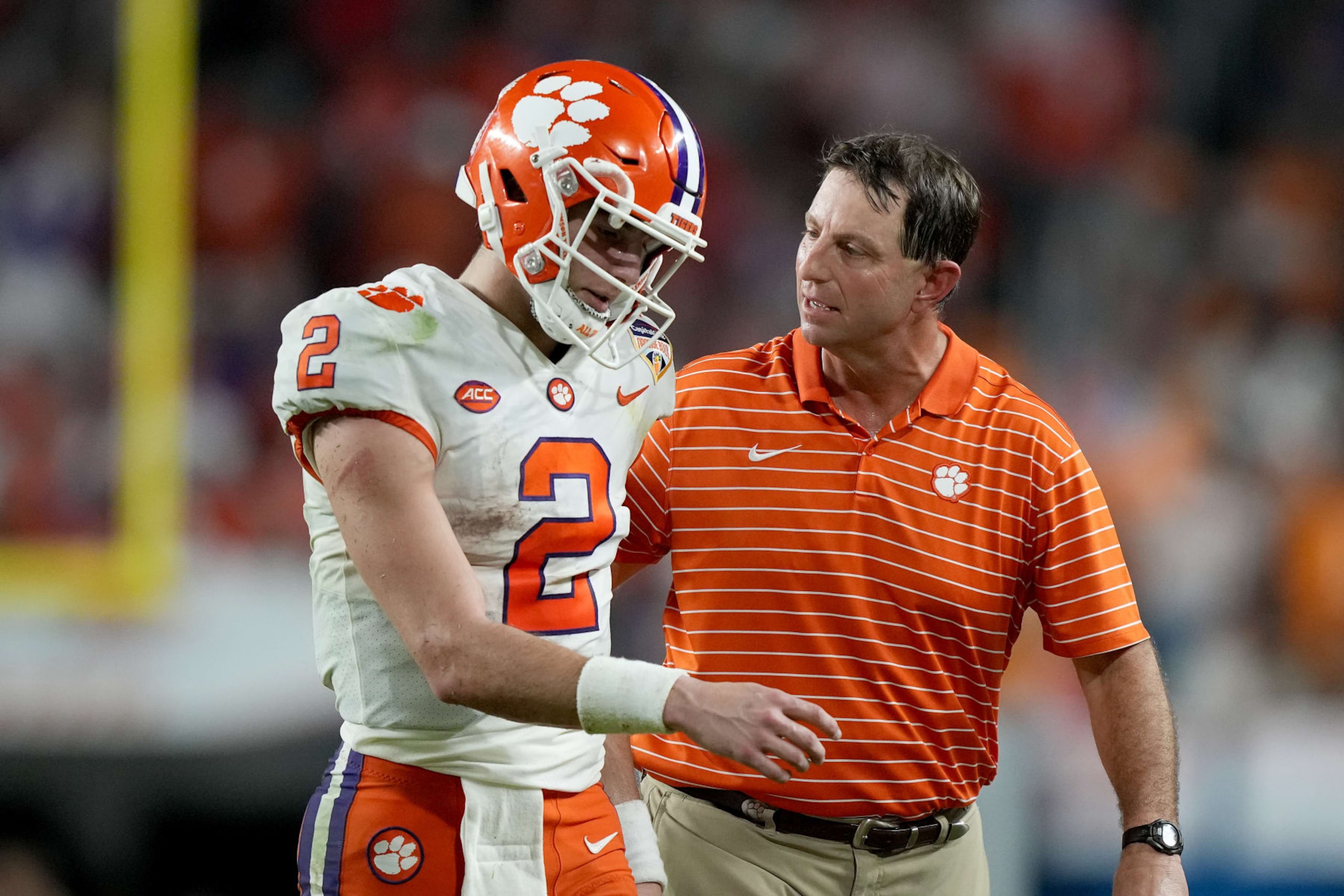 Cade Klubnik and Dabo Swinney