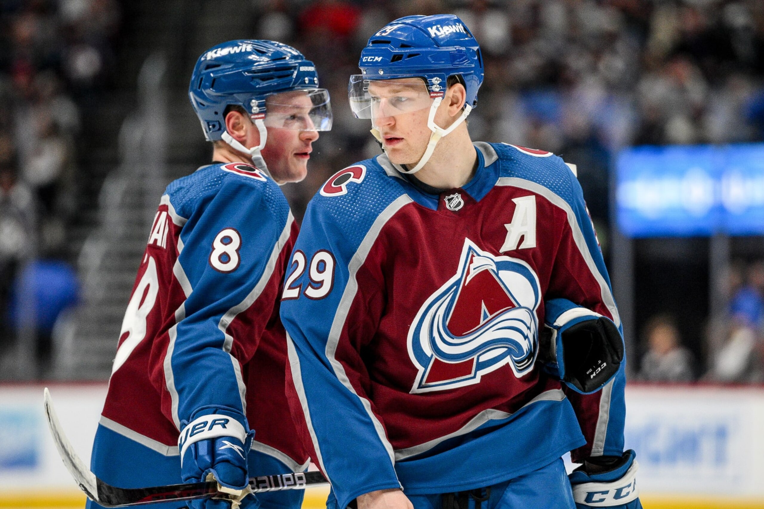 Cale Makar and Nathan MacKinnon