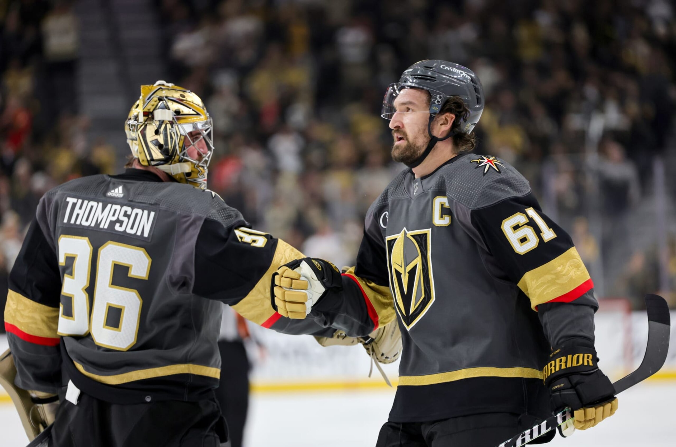 Logan Thompson and Mark Stone