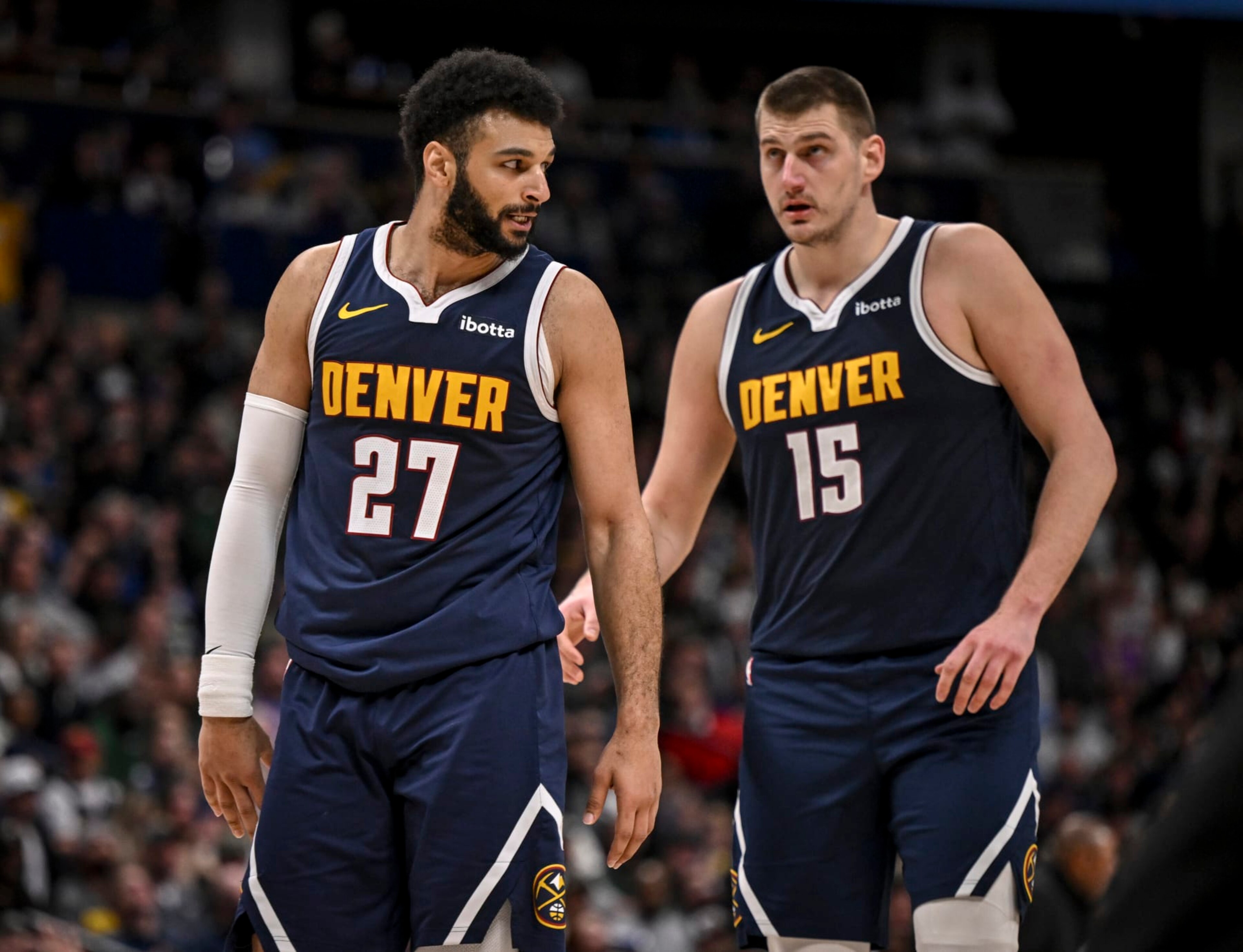Jamal Murray and Nikola JokiÄ