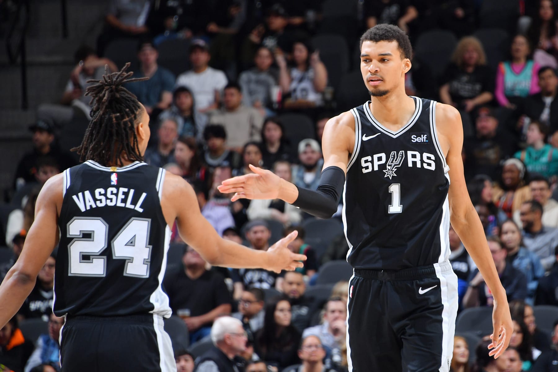 Devin Vassell and Victor Wembanyama