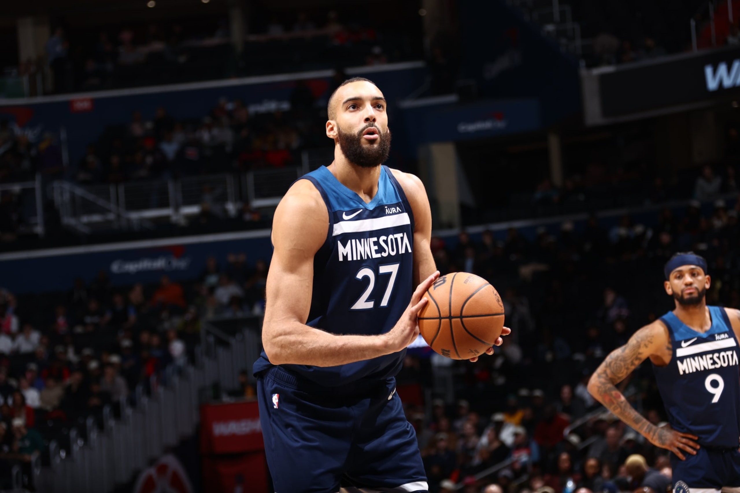 Rudy Gobert and Nickeil Alexander-Walker