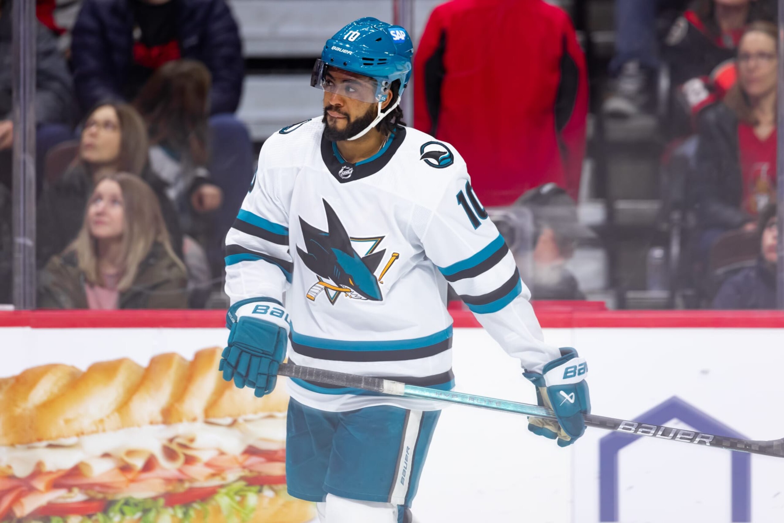 San Jose Sharks winger Anthony Duclair San Jose Sharks winger Anthony Duclair
