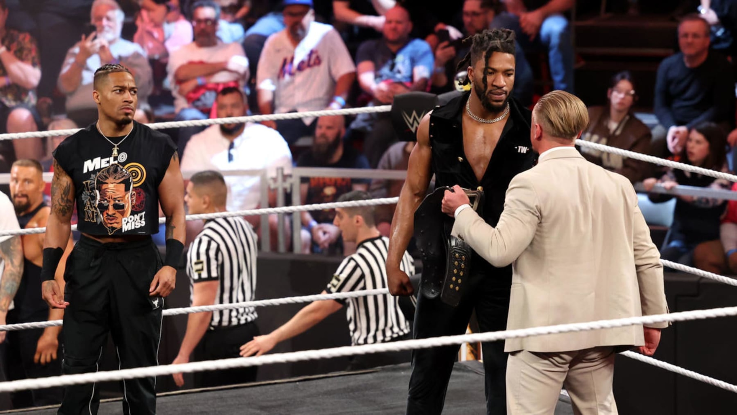 Carmelo Hayes, Trick Williams and Ilja Dragunov were integral to events at WWE Vengeance Day.