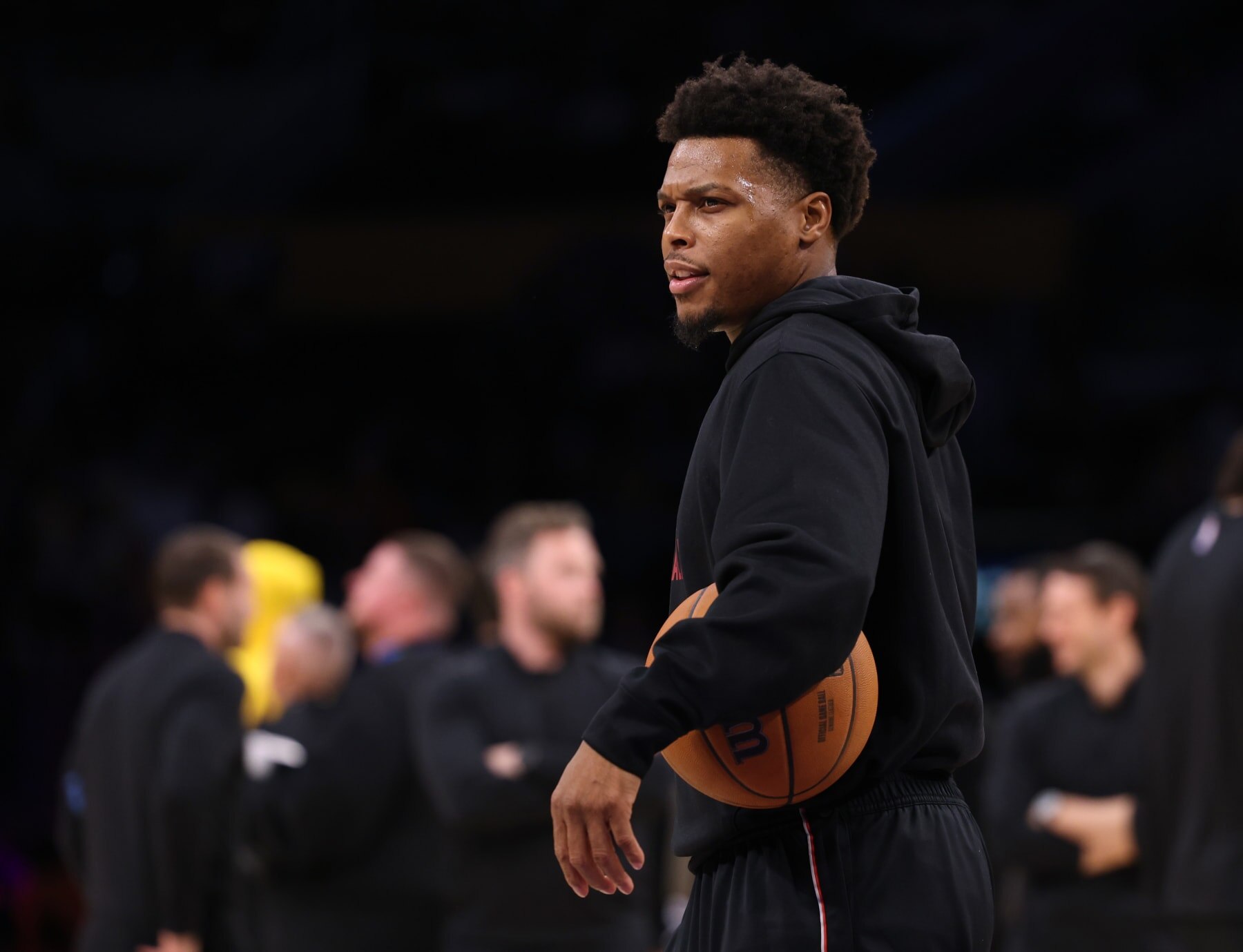 LOS ANGELES, CALIFORNIA - JANUARY 03: Kyle Lowry #7 of the Miami Heat during warm up before the game against the Los Angeles Lakers at Crypto.com Arena on January 03, 2024 in Los Angeles, California. (Photo by Harry How/Getty Images)