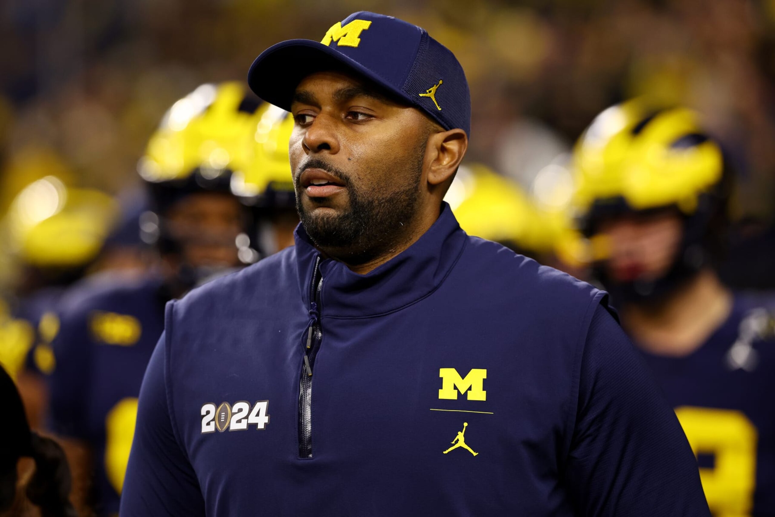 Michigan head coach Sherrone Moore Michigan head coach Sherrone Moore