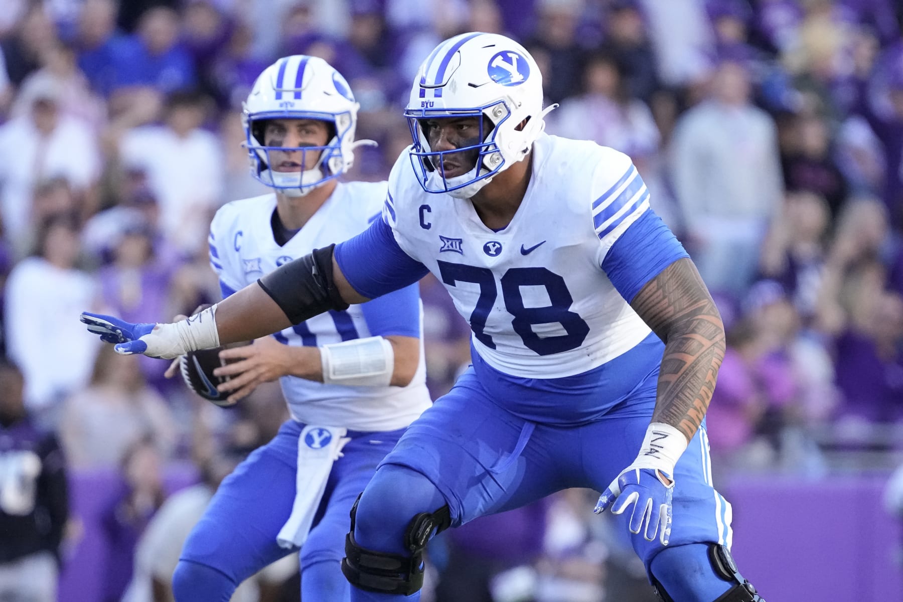 BYU left tackle Kingsley Suamataia