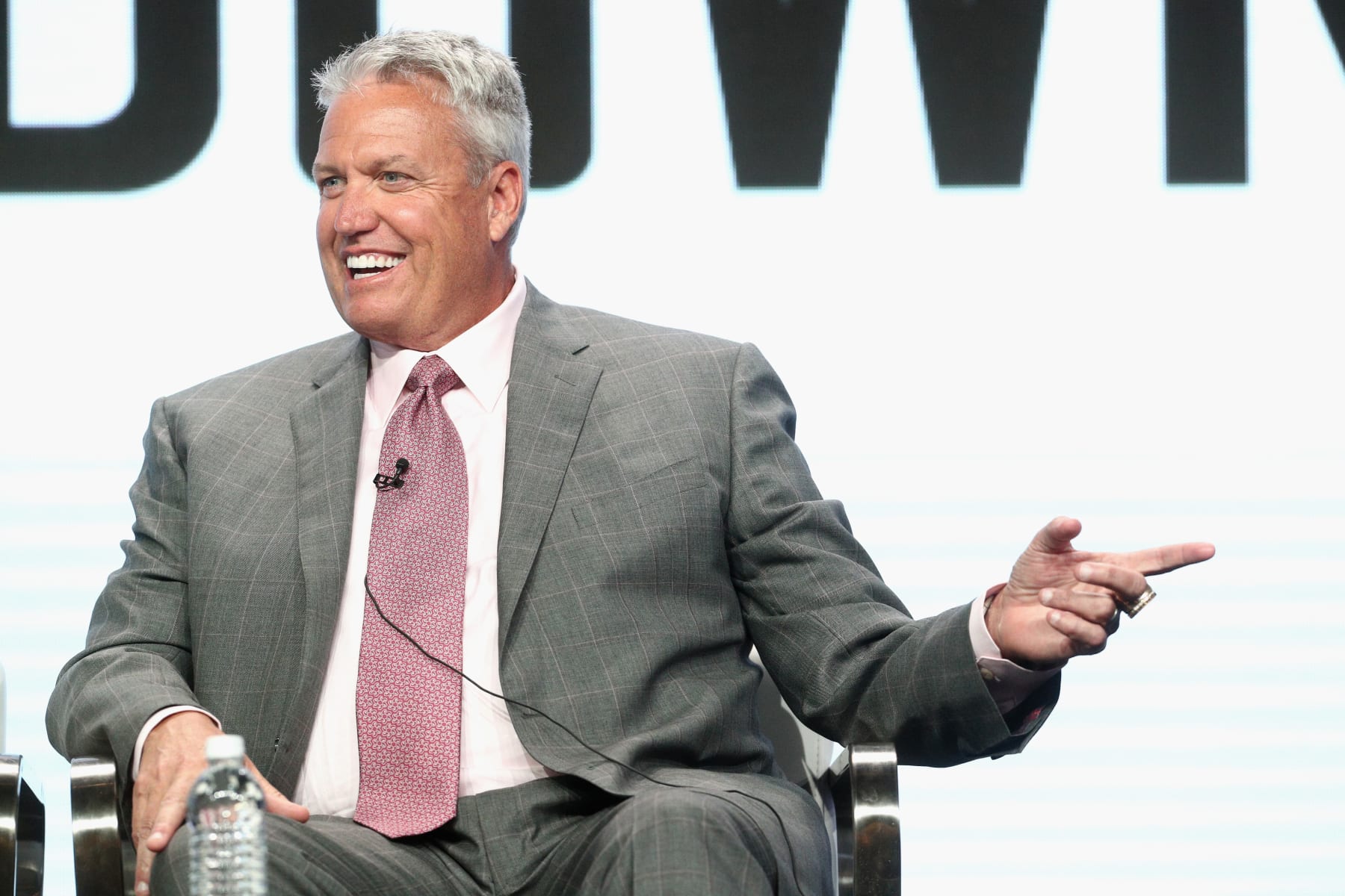 BEVERLY HILLS, CA - JULY 26:  Former NFL coach & ESPN analyst Rex Ryan of 'ESPN's Sunday's NFL Countdown' speaks onstage during the ESPN portion of the 2017 Summer Television Critics Association Press Tour at The Beverly Hilton Hotel on July 26, 2017 in Beverly Hills, California.  (Photo by Frederick M. Brown/Getty Images)