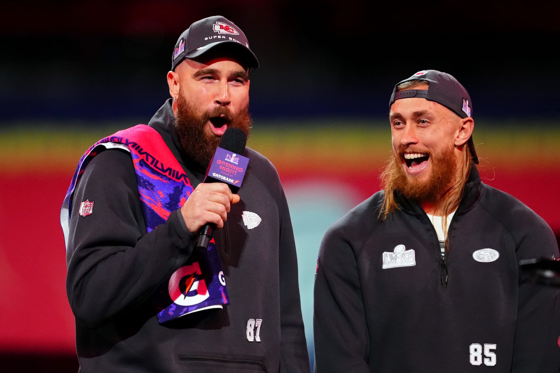 Travis Kelce and George Kittle