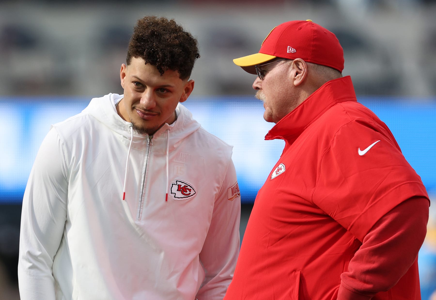 Patrick Mahomes and Andy Reid