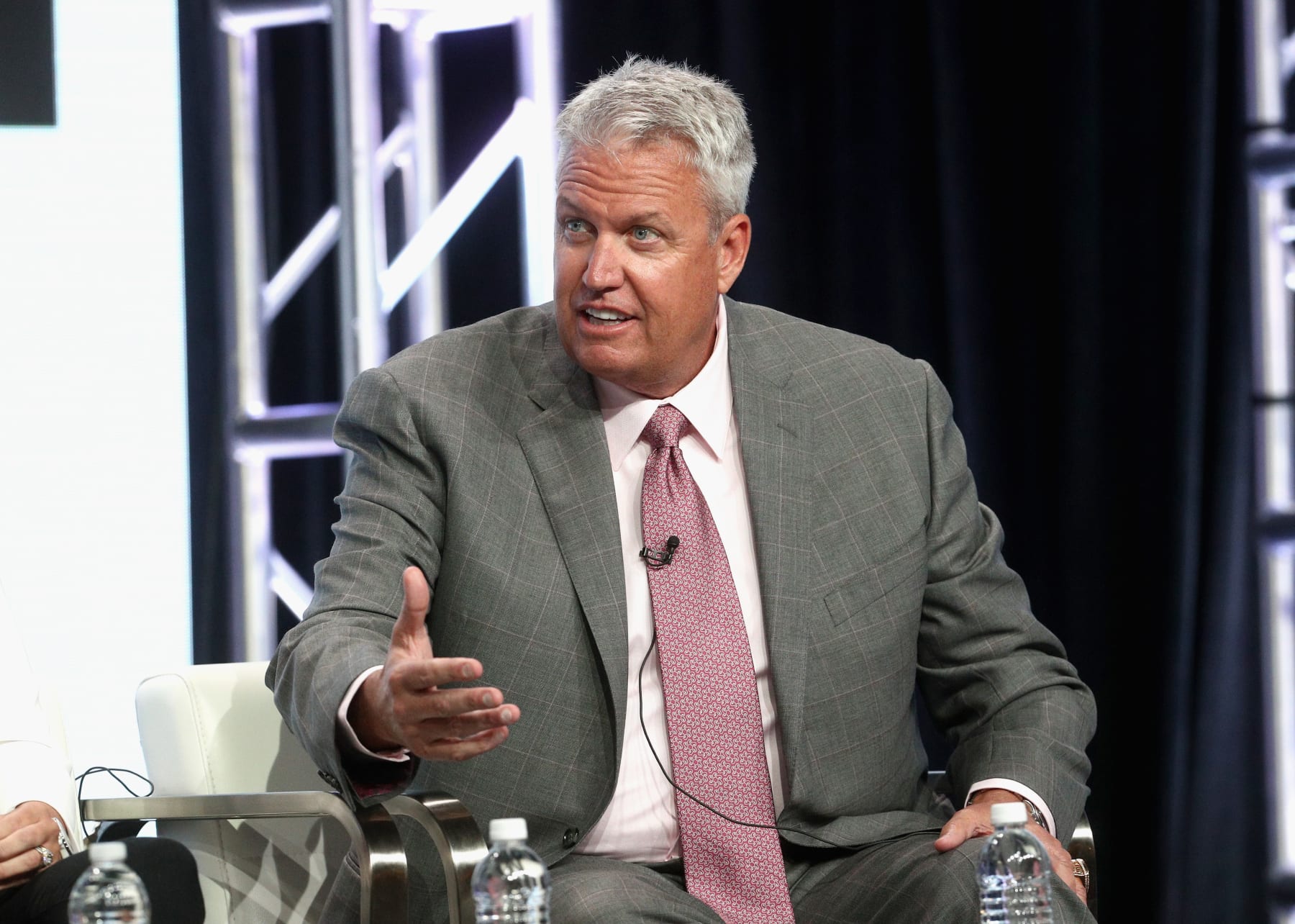 BEVERLY HILLS, CA - JULY 26:  Former NFL coach & ESPN analyst Rex Ryan of 'ESPN's Sunday's NFL Countdown' speaks onstage during the ESPN portion of the 2017 Summer Television Critics Association Press Tour at The Beverly Hilton Hotel on July 26, 2017 in Beverly Hills, California.  (Photo by Frederick M. Brown/Getty Images)
