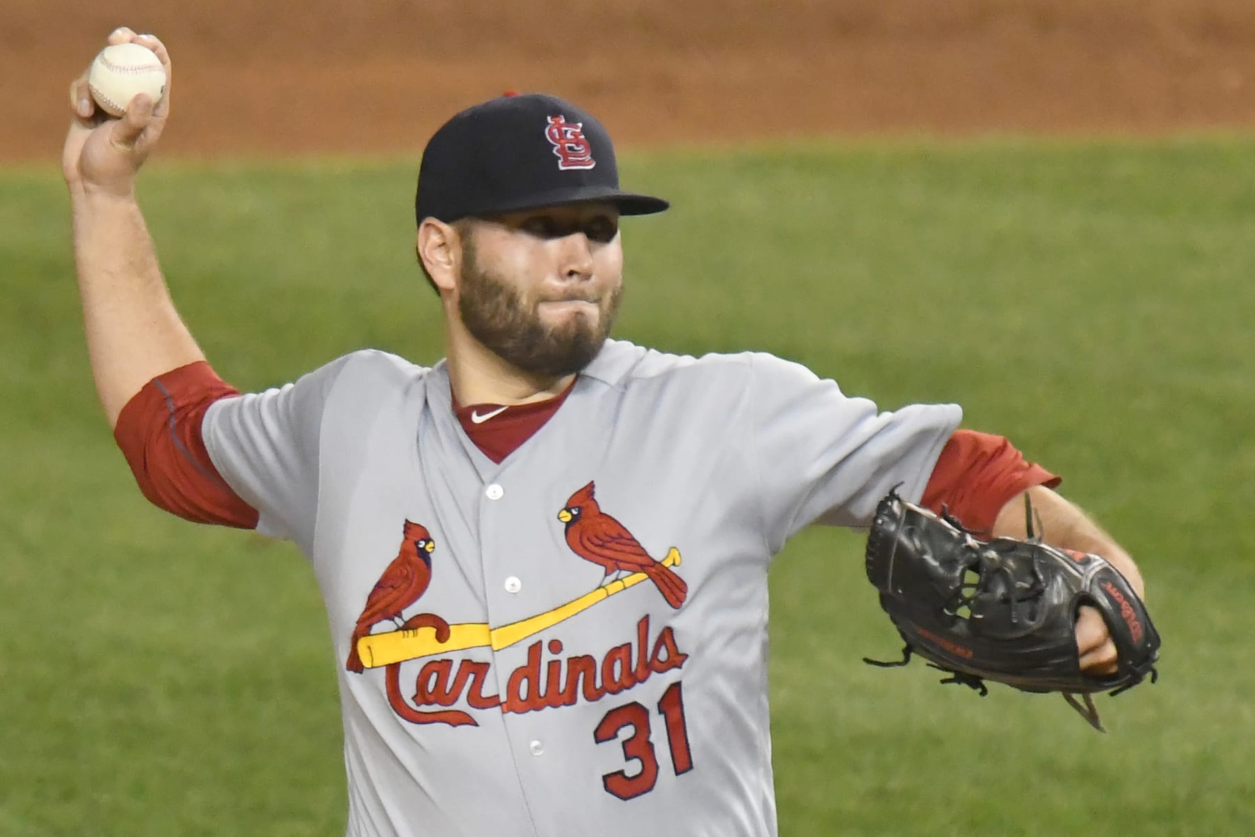 WASHINGTON, DC - APRIL 11: Lance Lynn #31 of the St. Louis Cardinals pitches during a baseball game against the Washington Nationals at Nationals Park on April 11, 2017 in Washington, D.C. The Nationals won 8-3. (Photo by Mitchell Layton/Getty Images) WASHINGTON, DC - APRIL 11: Lance Lynn #31 of the St. Louis Cardinals pitches during a baseball game against the Washington Nationals at Nationals Park on April 11, 2017 in Washington, D.C. The Nationals won 8-3. (Photo by Mitchell Layton/Getty Images)