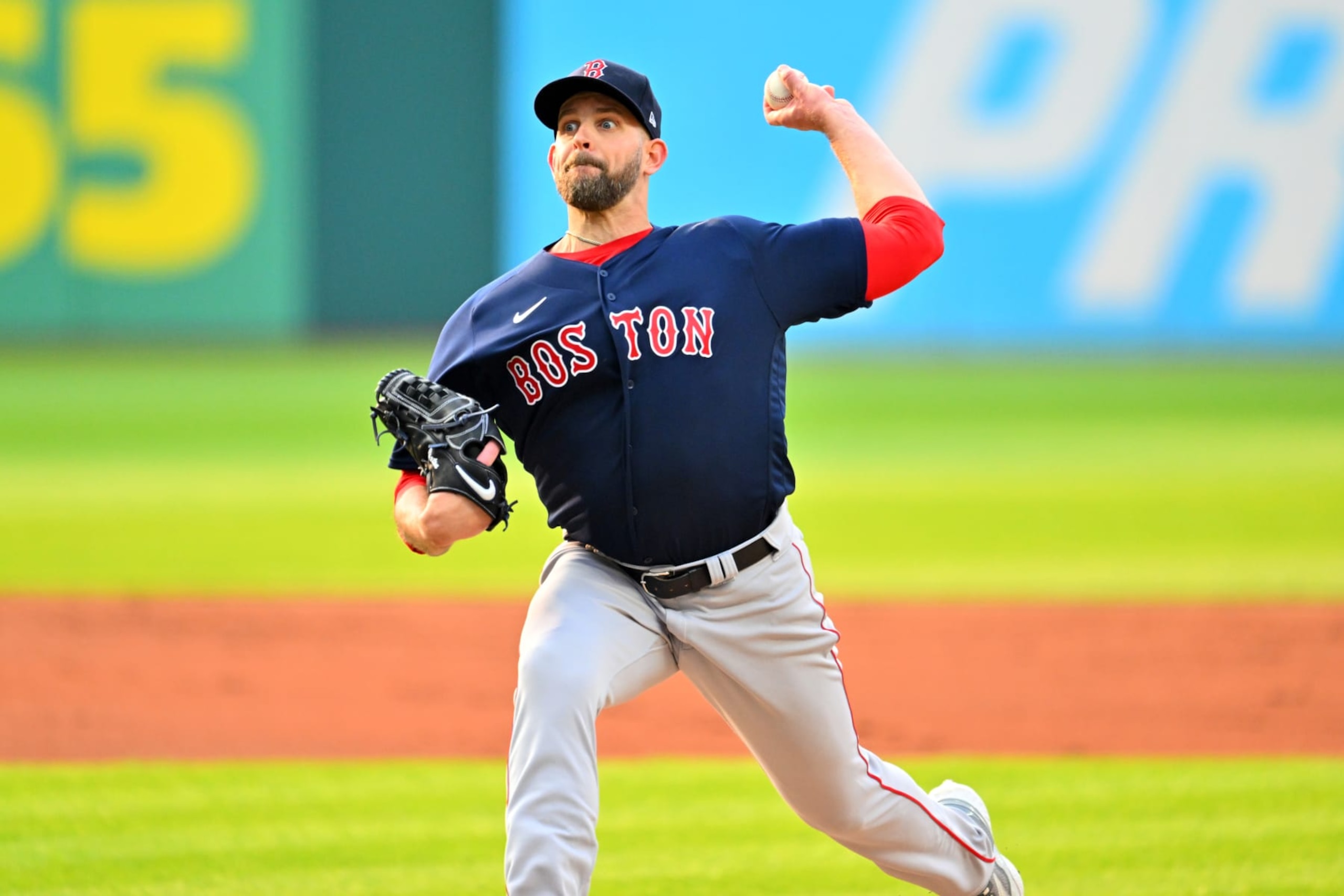 CLEVELAND, OHIO - JUNE 06: Starting pitcher James Paxton #65 of the Boston Red Sox pitches during the first inning against the Cleveland Guardians at Progressive Field on June 06, 2023 in Cleveland, Ohio. (Photo by Jason Miller/Getty Images) CLEVELAND, OHIO - JUNE 06: Starting pitcher James Paxton #65 of the Boston Red Sox pitches during the first inning against the Cleveland Guardians at Progressive Field on June 06, 2023 in Cleveland, Ohio. (Photo by Jason Miller/Getty Images)