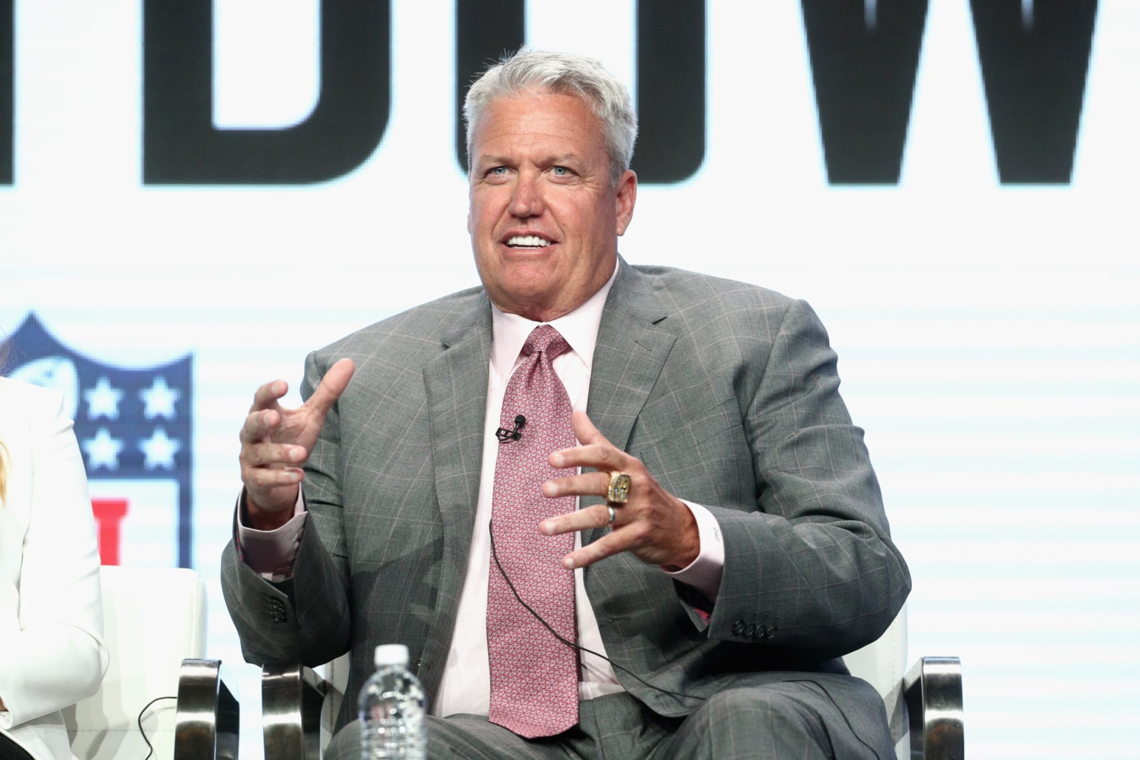 BEVERLY HILLS, CA - JULY 26: Former NFL coach & ESPN analyst Rex Ryan of 'ESPN's Sunday's NFL Countdown' speaks onstage during the ESPN portion of the 2017 Summer Television Critics Association Press Tour at The Beverly Hilton Hotel on July 26, 2017 in Beverly Hills, California. (Photo by Frederick M. Brown/Getty Images) BEVERLY HILLS, CA - JULY 26: Former NFL coach & ESPN analyst Rex Ryan of 'ESPN's Sunday's NFL Countdown' speaks onstage during the ESPN portion of the 2017 Summer Television Critics Association Press Tour at The Beverly Hilton Hotel on July 26, 2017 in Beverly Hills, California. (Photo by Frederick M. Brown/Getty Images)