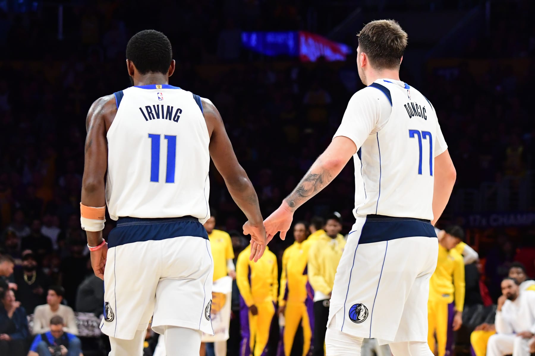 Kyrie Irving and Luka DonÄiÄ