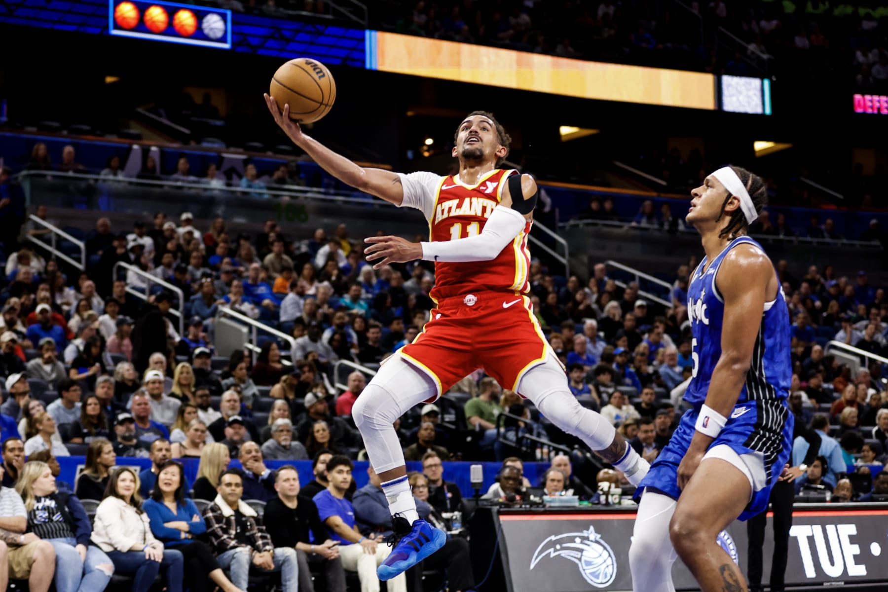 Trae Young and Paolo Banchero