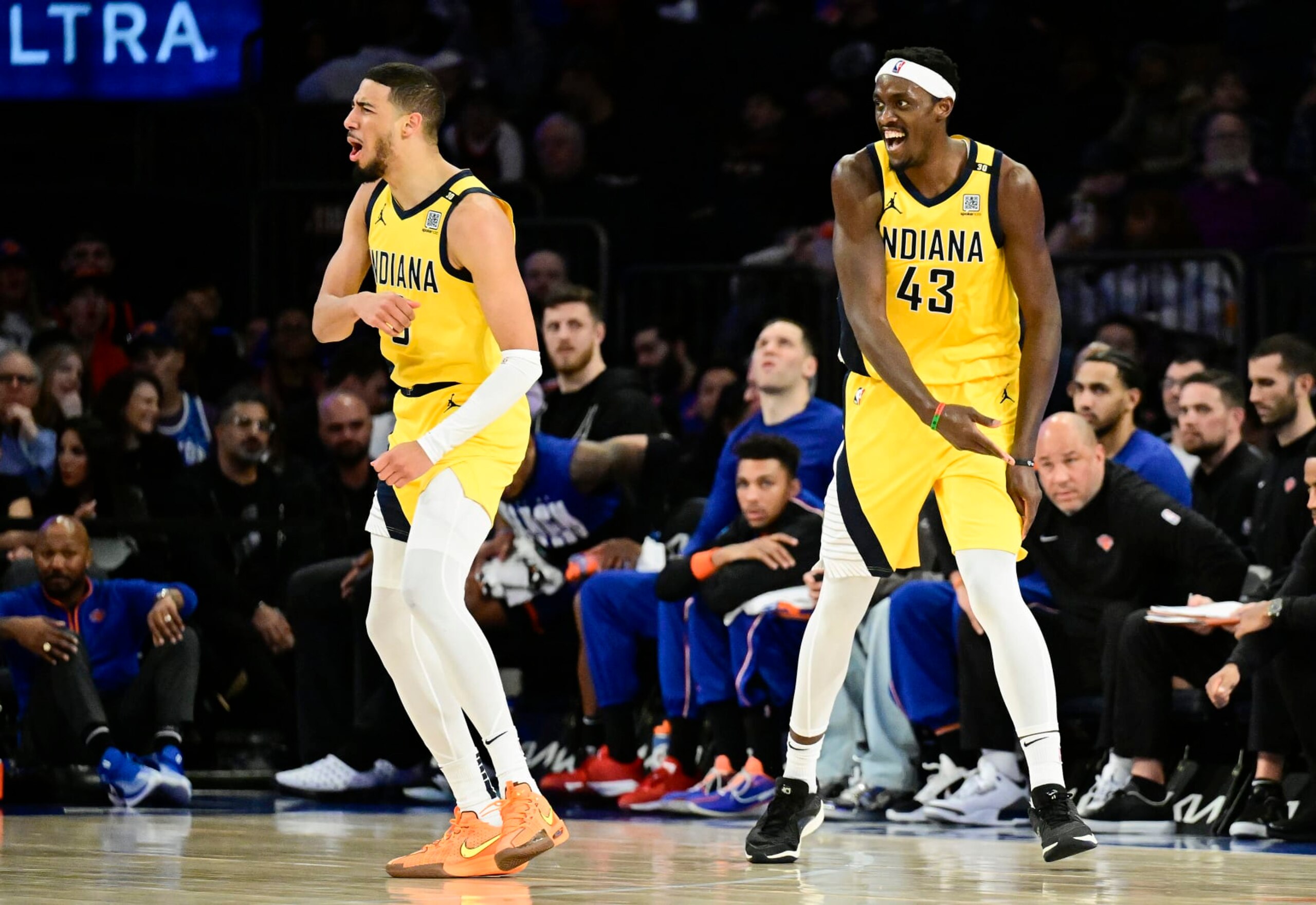 Tyrese Haliburton and Pascal Siakam